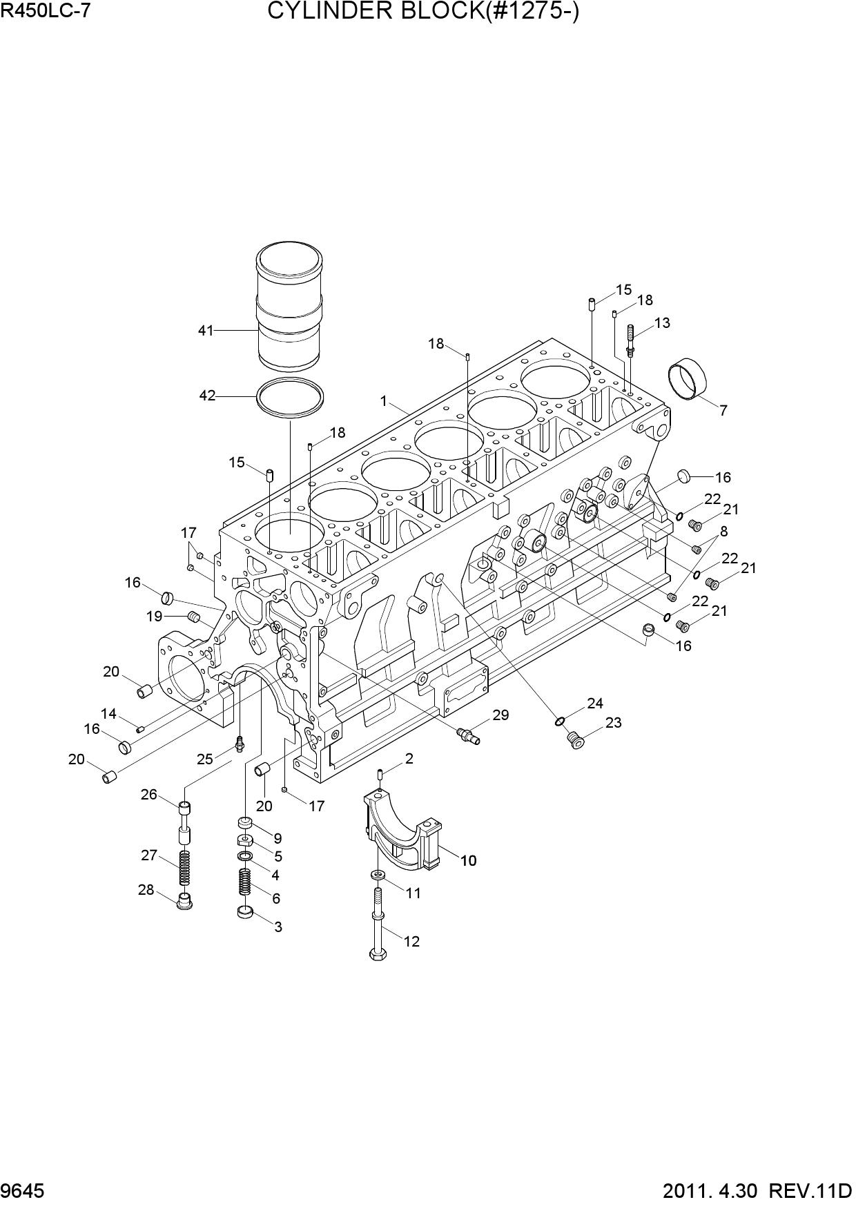 CYLINDER BLOCK(#1275-)