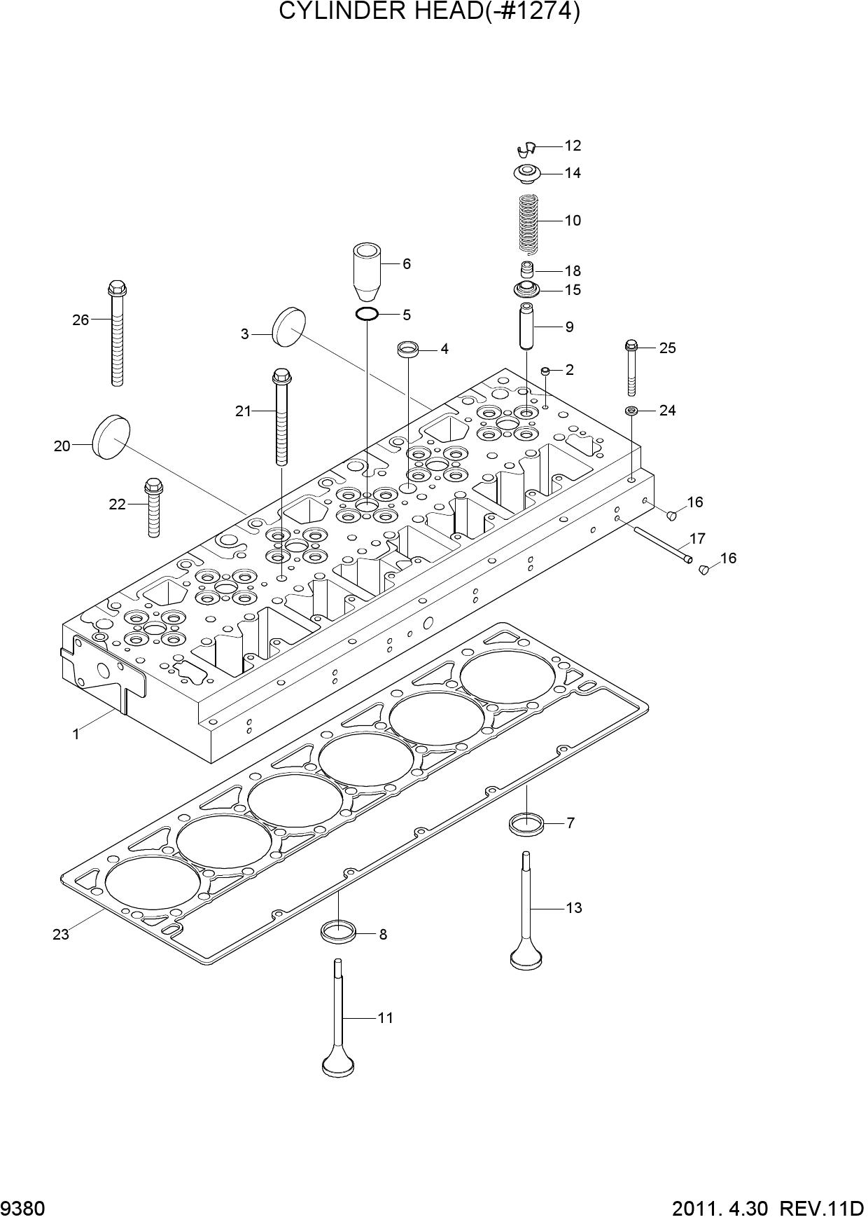 CYLINDER HEAD(-#1274)