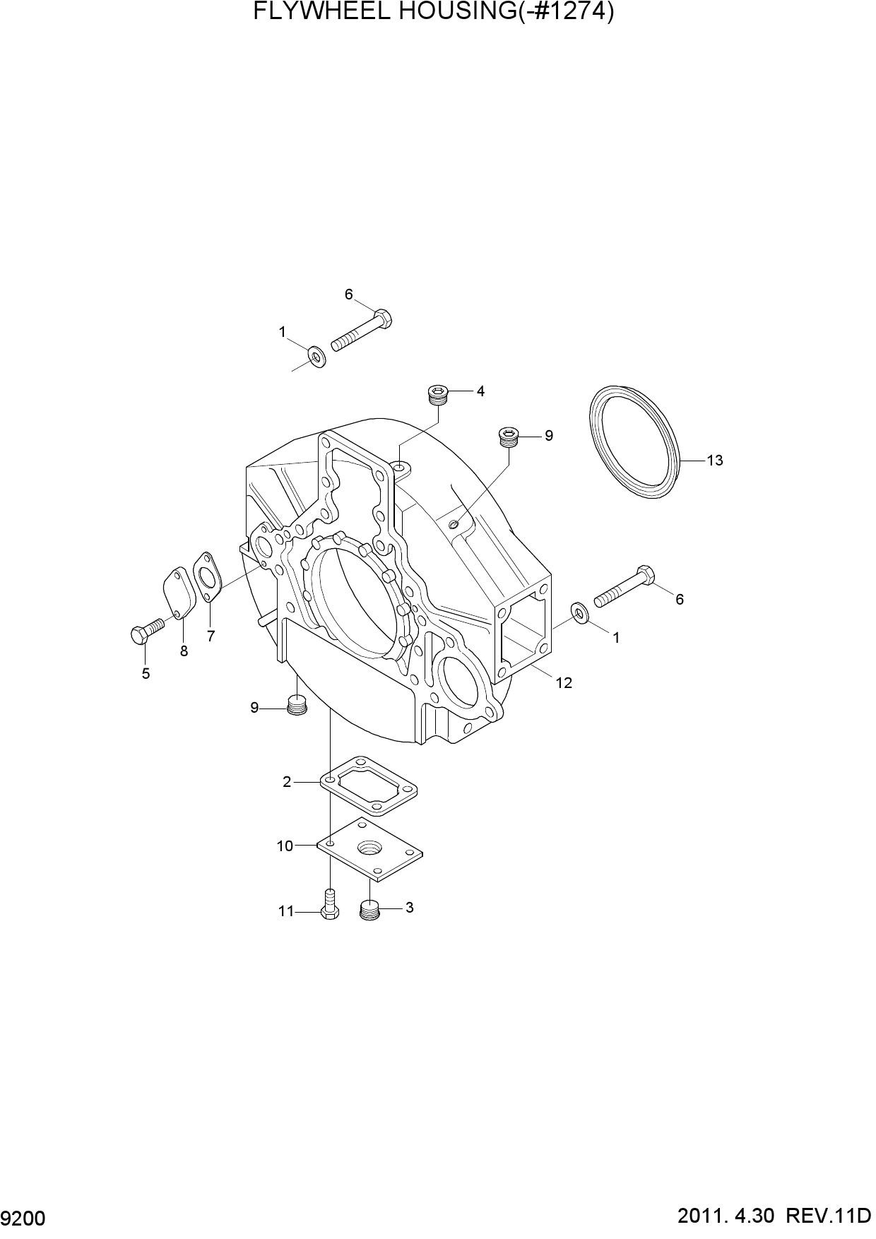 FLYWHEEL HOUSING(-#1274)