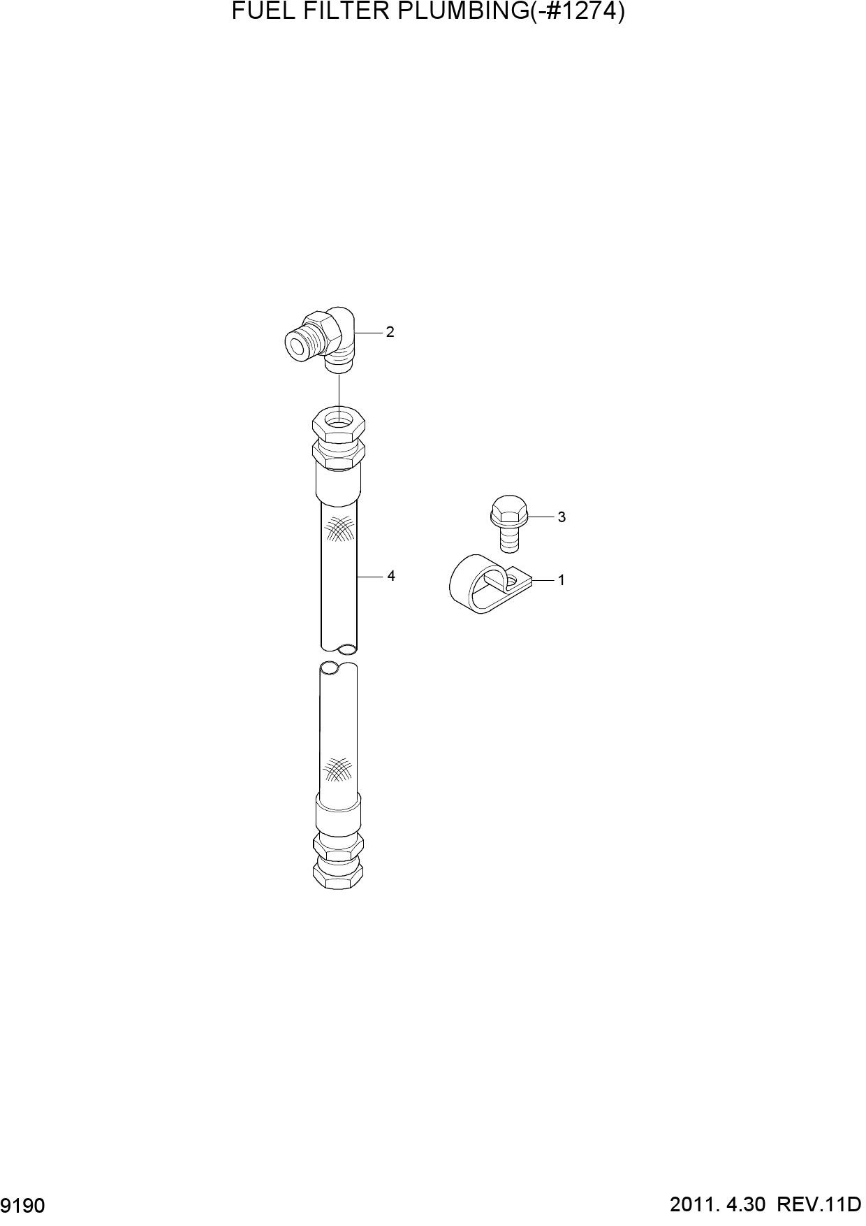 FUEL FILTER PLUMBING(-#1274)