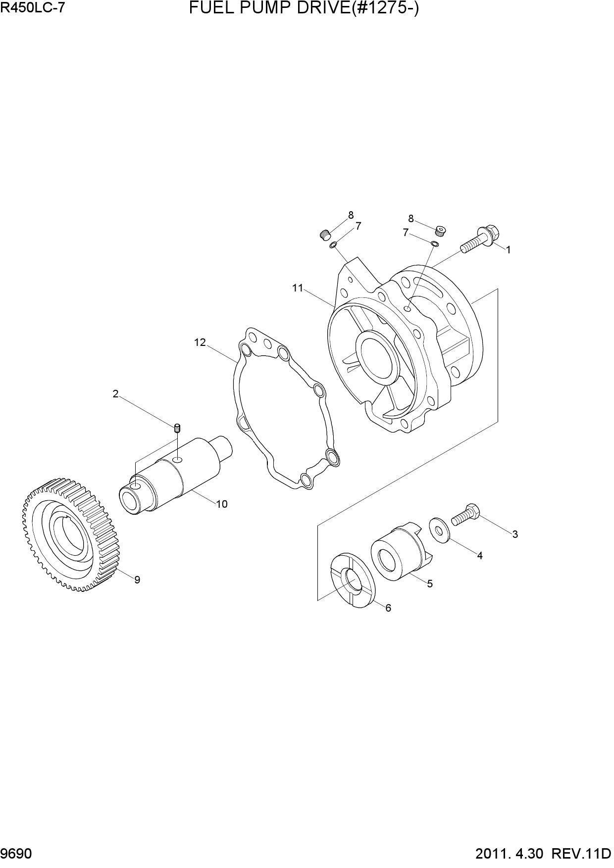 FUEL PUMP DRIVE(#1275-)