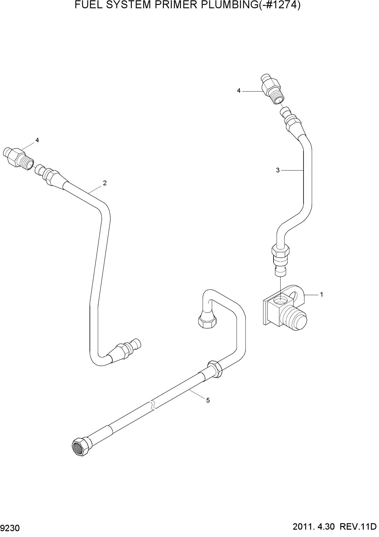 FUEL SYSTEM PRIMER PLUMBING(-#1274)