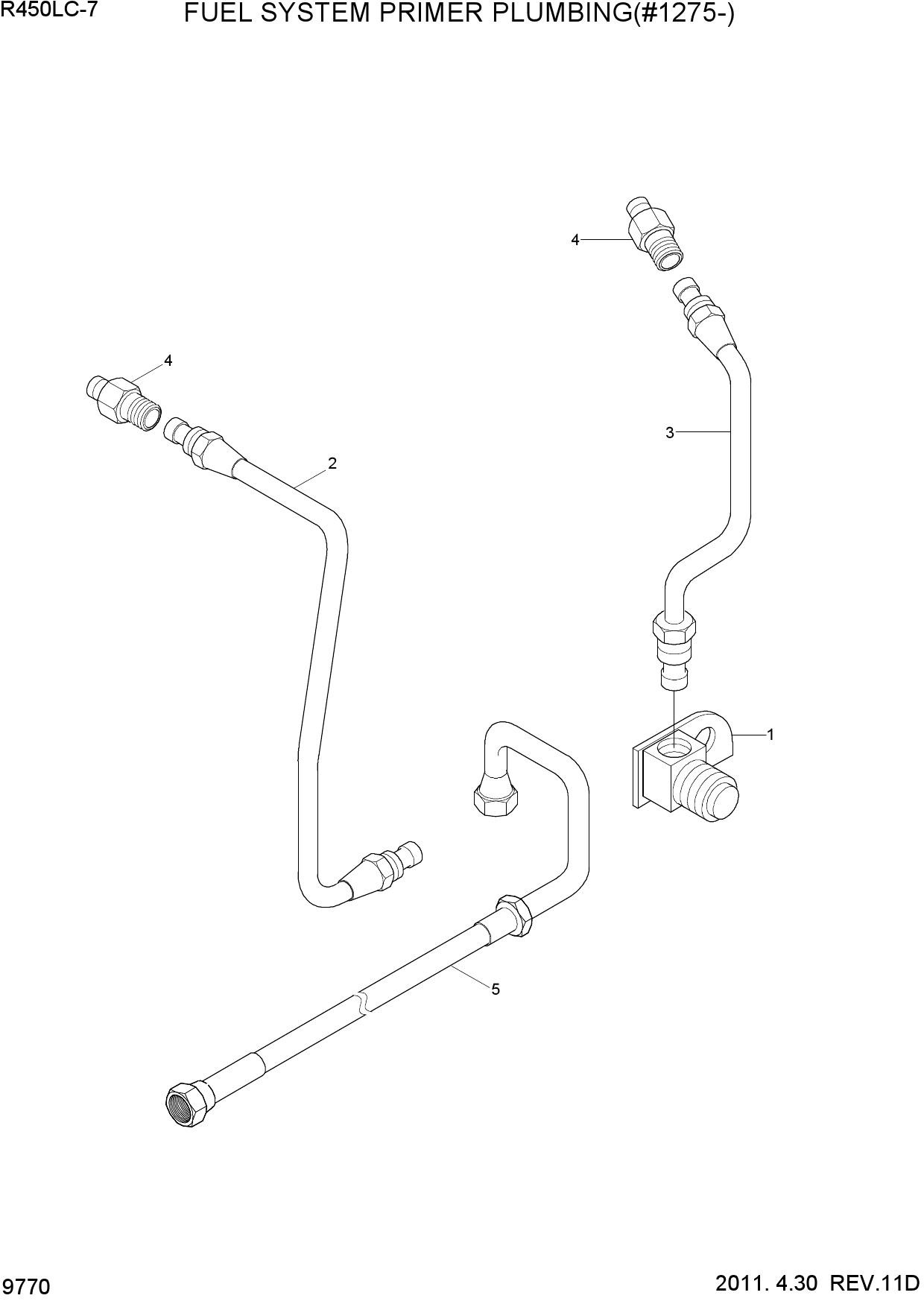 FUEL SYSTEM PRIMER PLUMBING(#1275-)