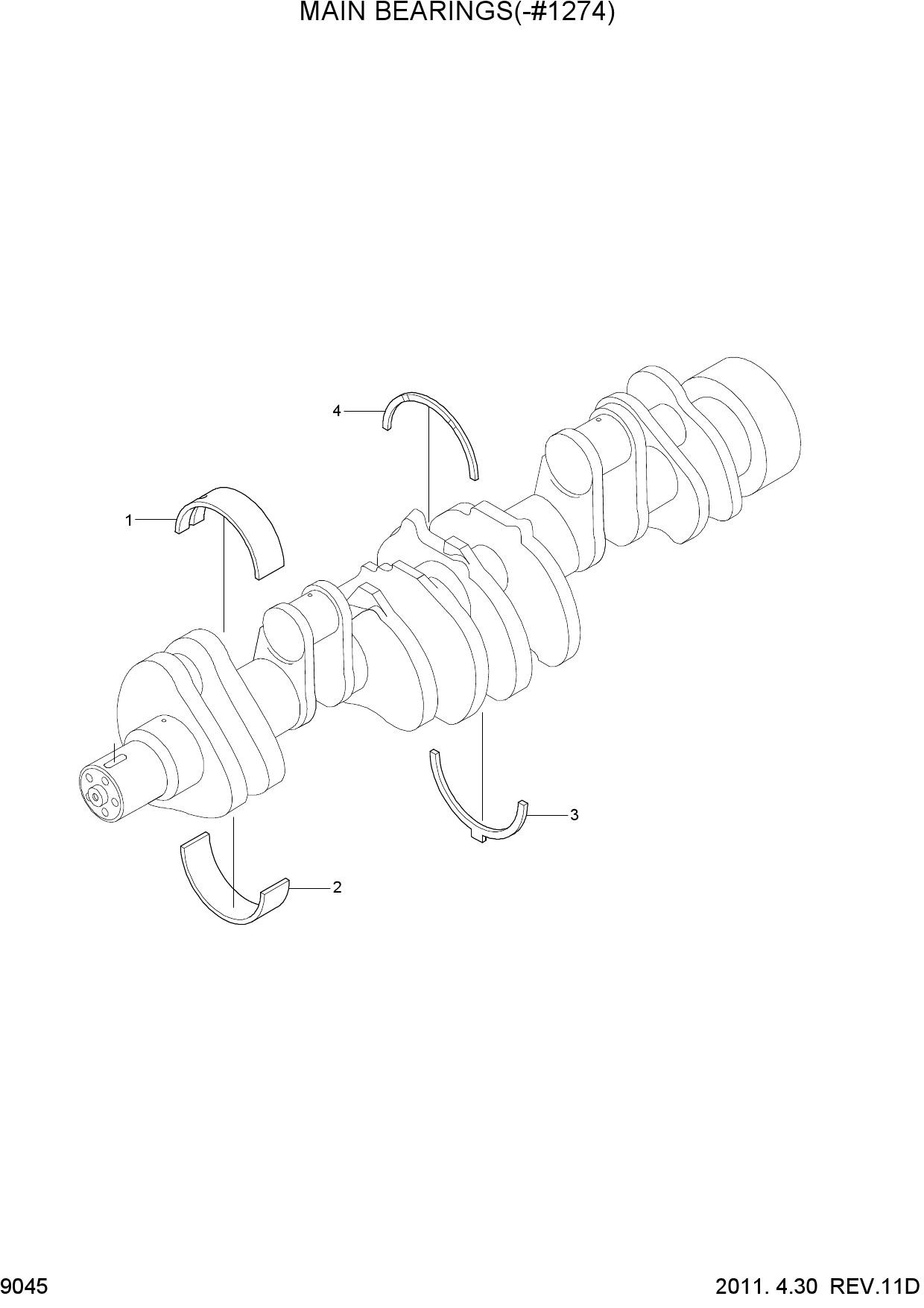MAIN BEARINGS(-#1274)