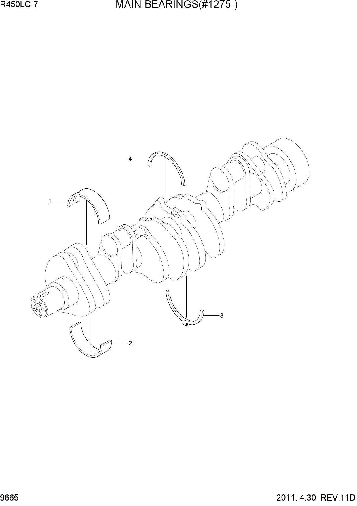 MAIN BEARINGS(#1275-)