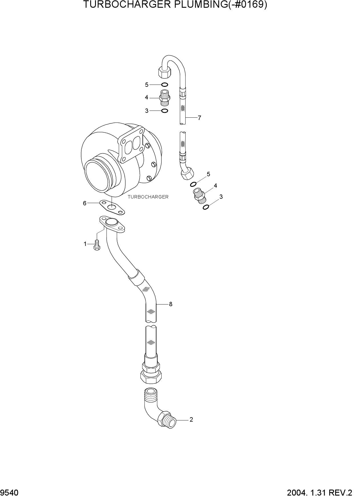 TURBOCHARGER PLUMBING(-#0169)