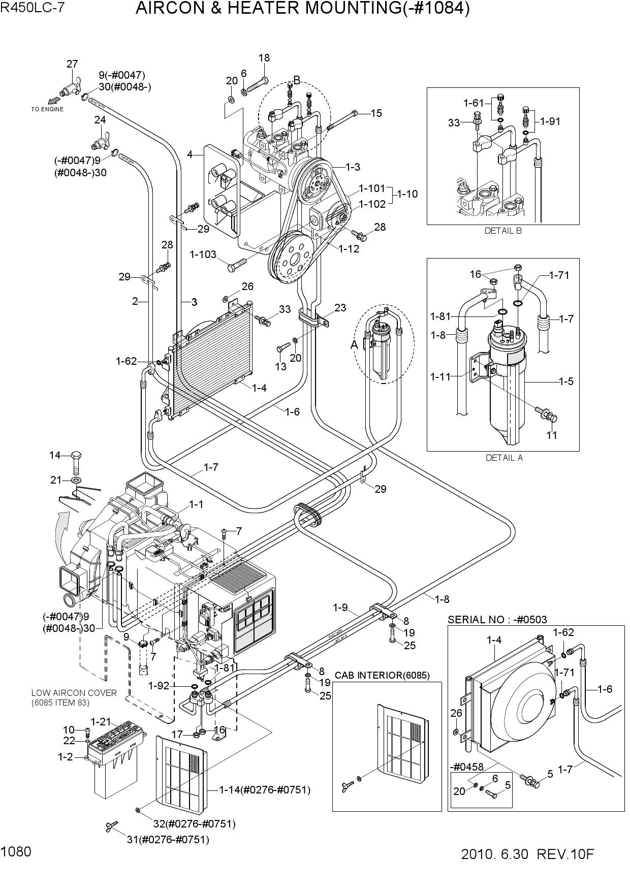 AIRCON & HEATER MOUNTING(-#1028)