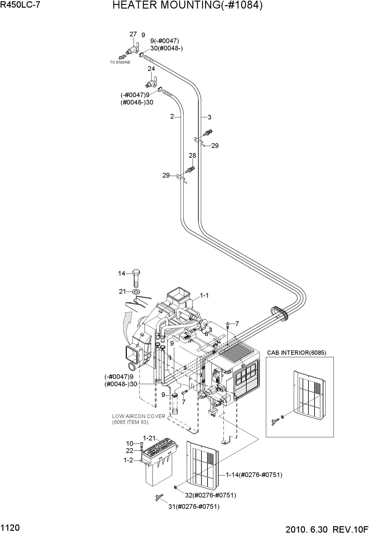 HEATER MOUNTING(-#1028)