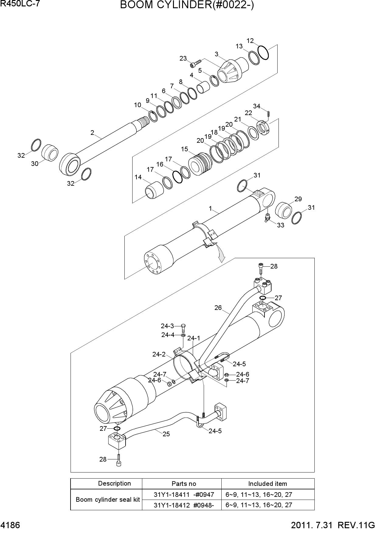 BOOM CYLINDER(#0022-)