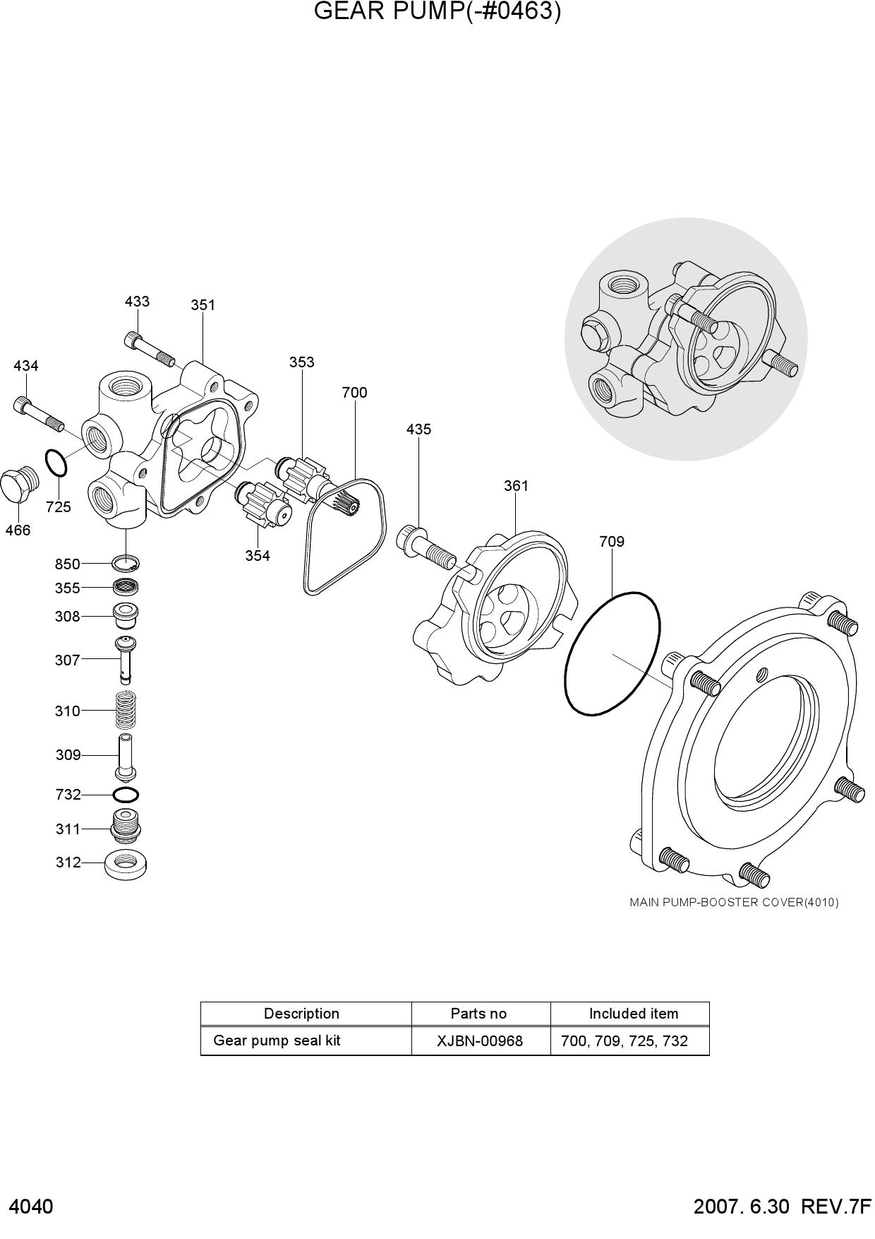 GEAR PUMP(-#0463)