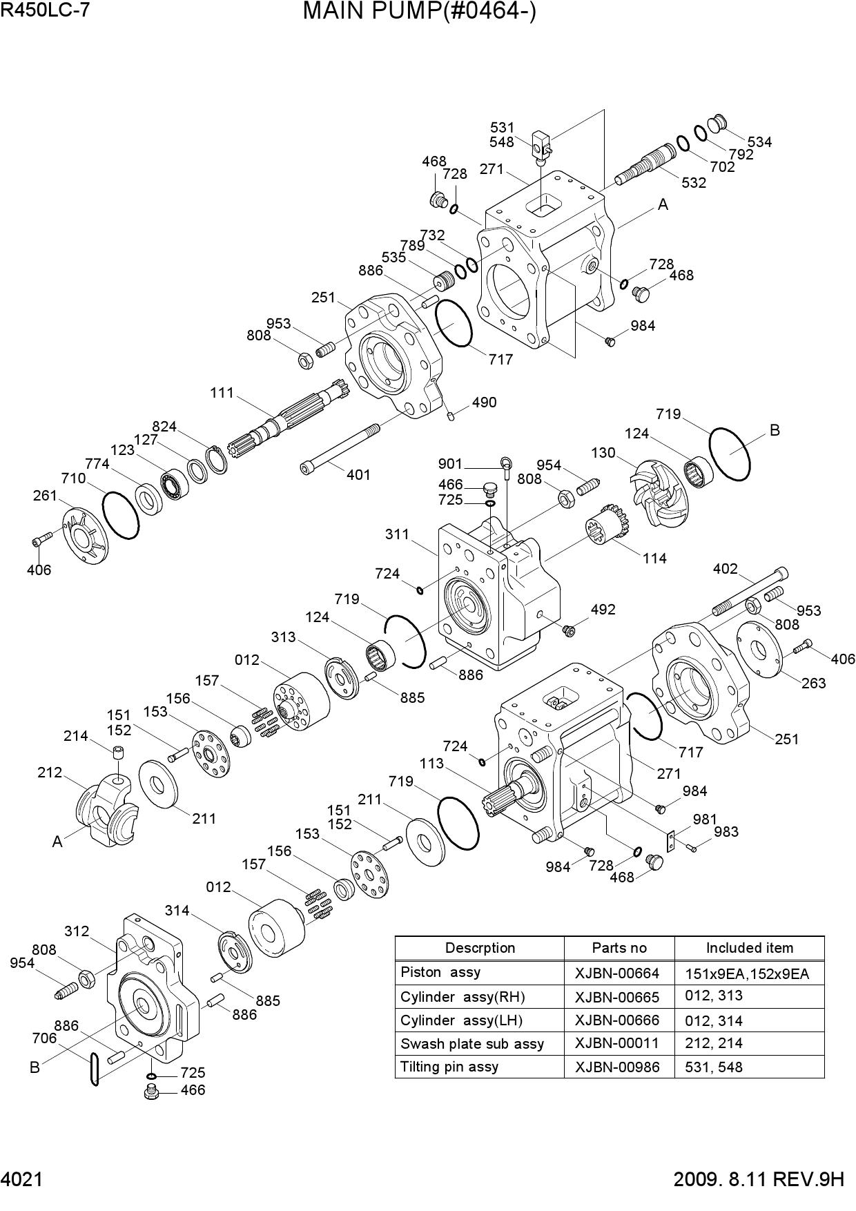 MAIN PUMP(#0464-)