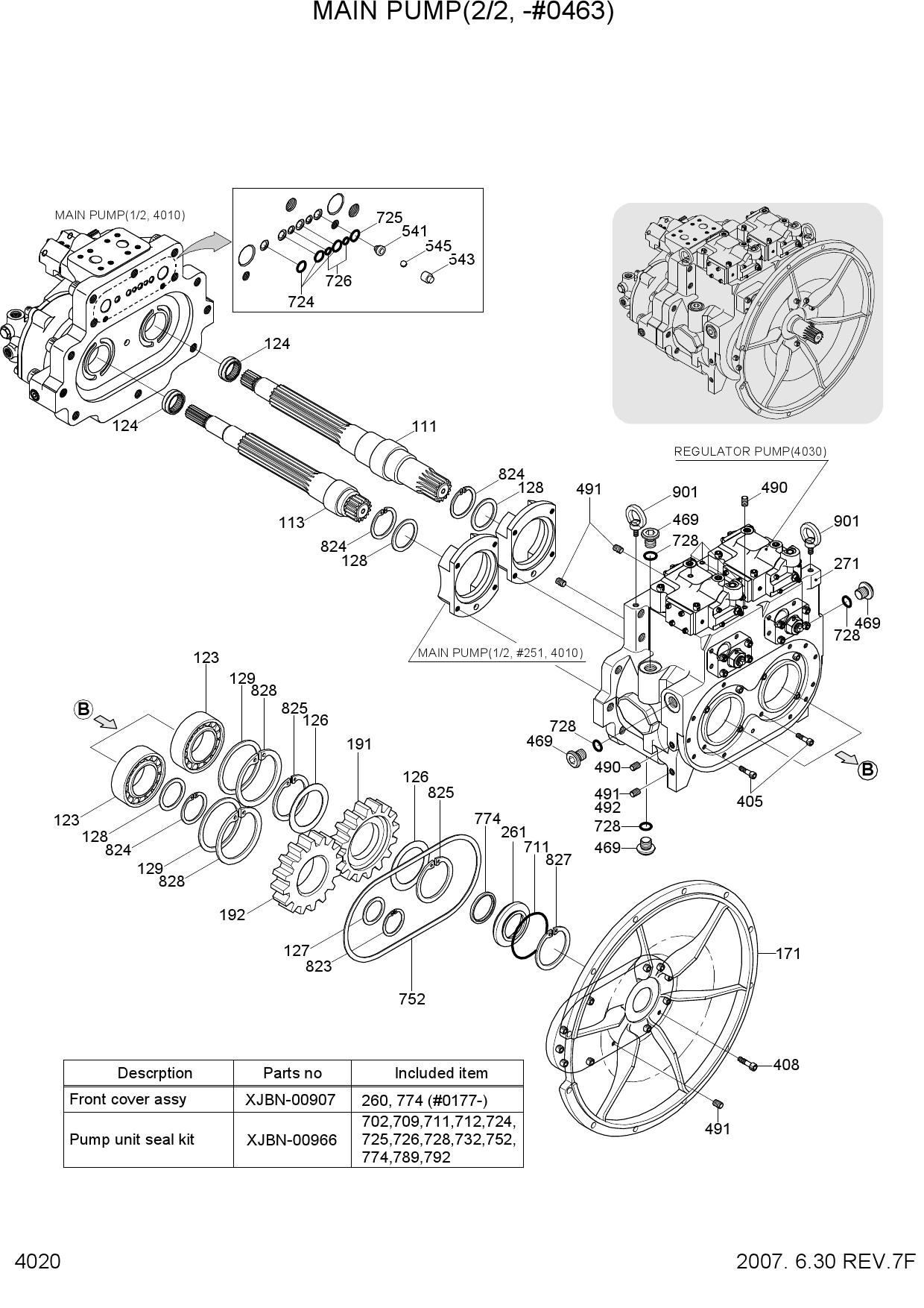 MAIN PUMP(2/2, -#0463)