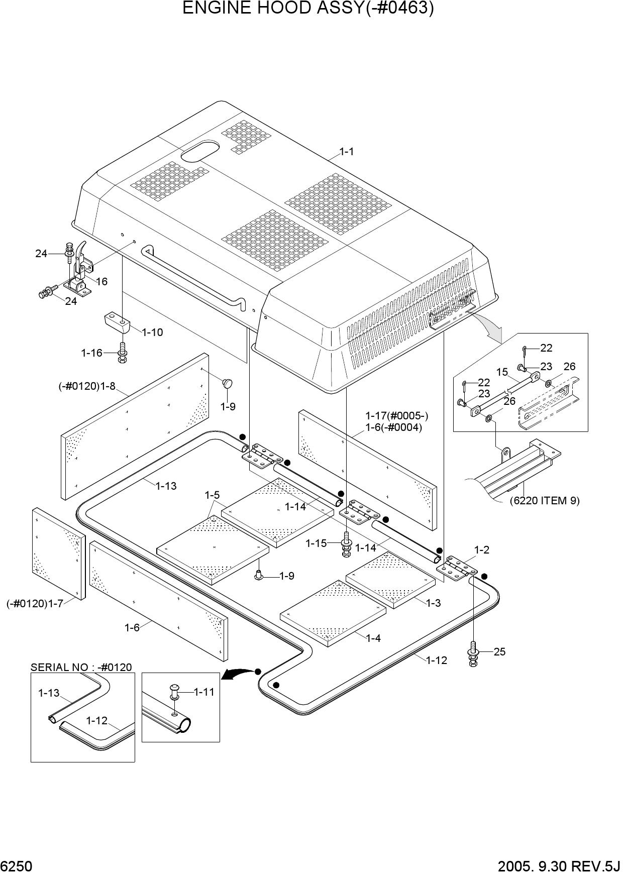 ENGINE HOOD ASSY(-#0463)