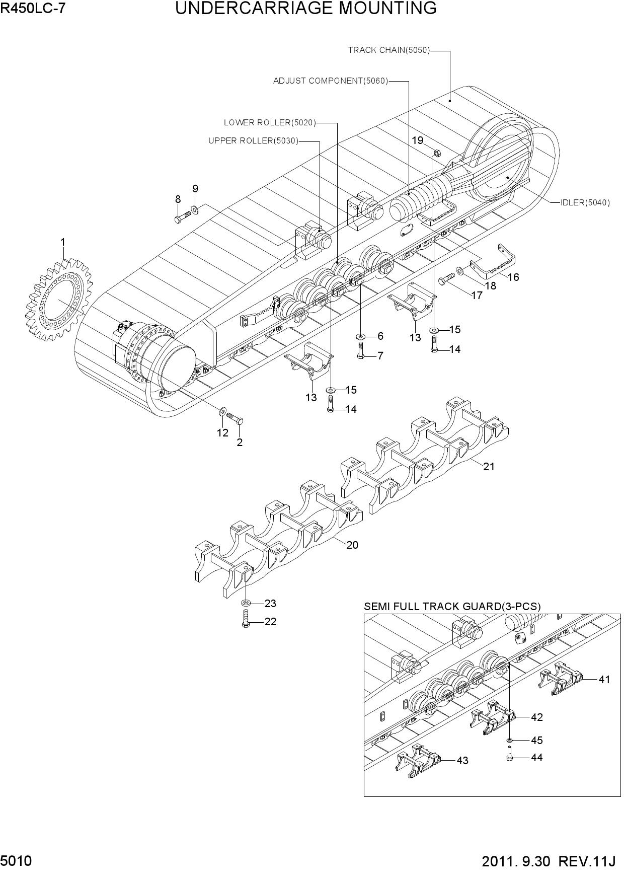 UNDERCARRIAGE MOUNTING