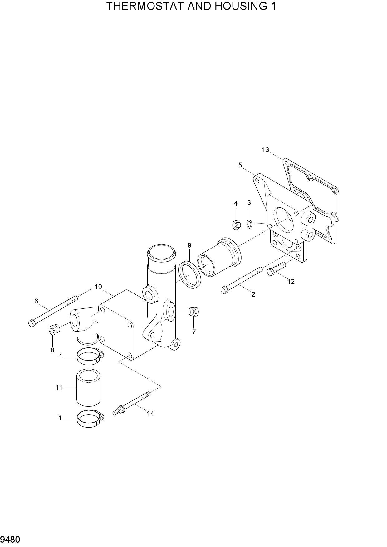 THERMOSTAT AND HOUSING 1