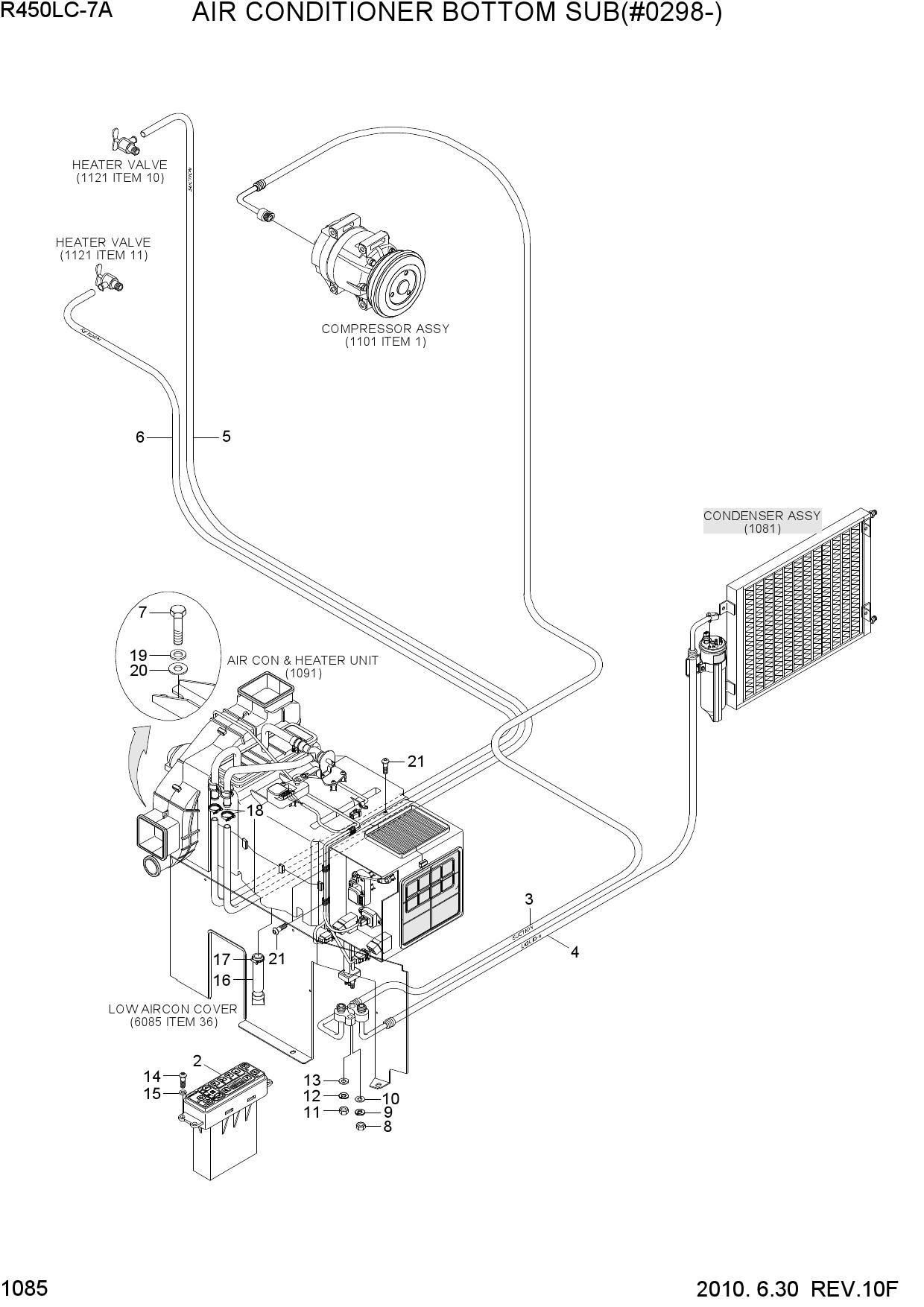AIR CONDITIONER BOTTOM SUB(#0298-)