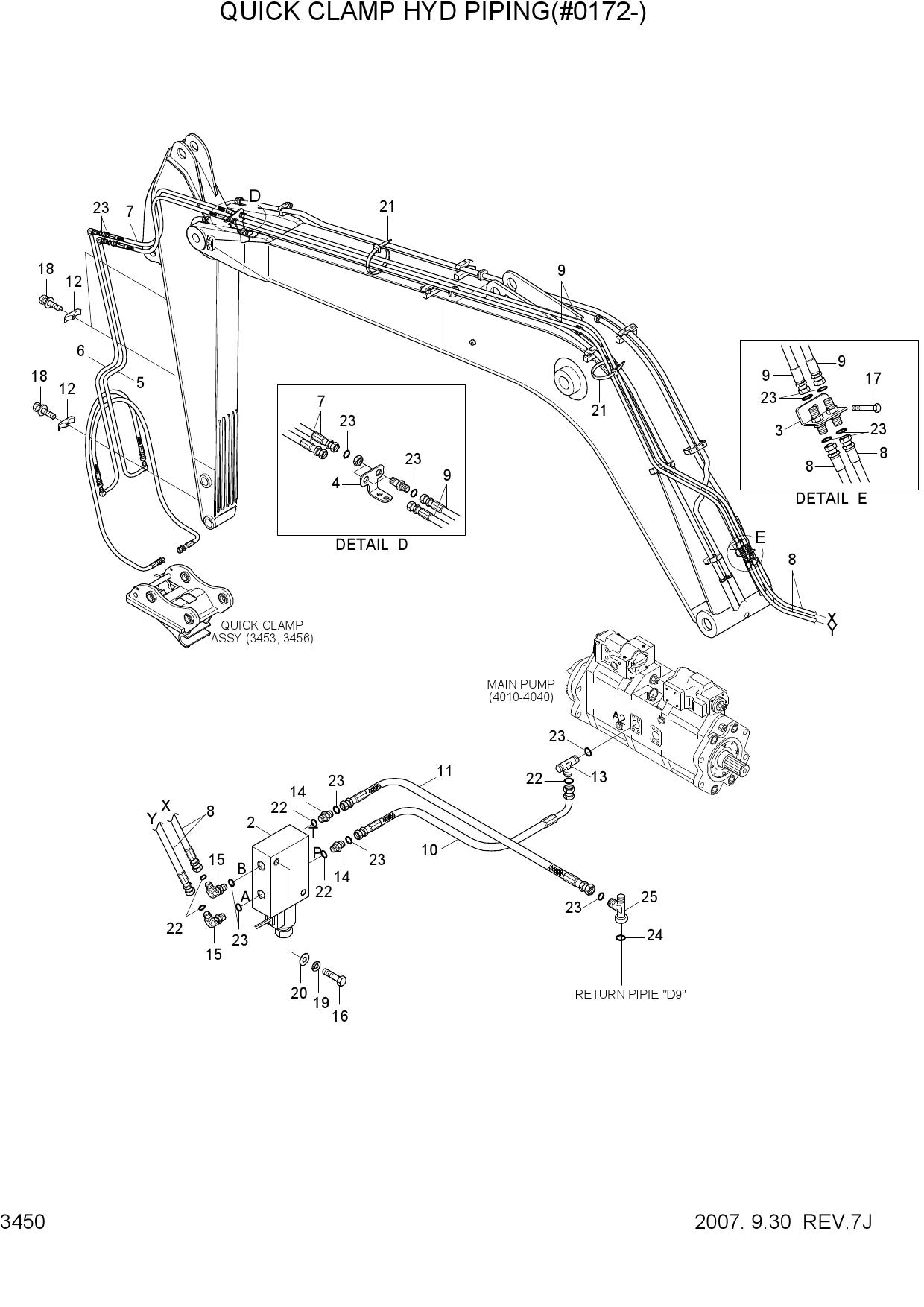QUICK CLAMP HYD PIPING(#0172-)