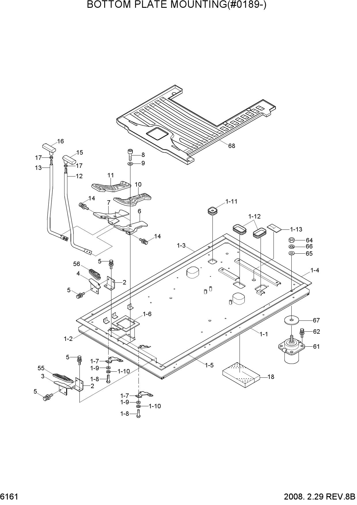 BOTTOM PLATE MOUNTING(#0189-)