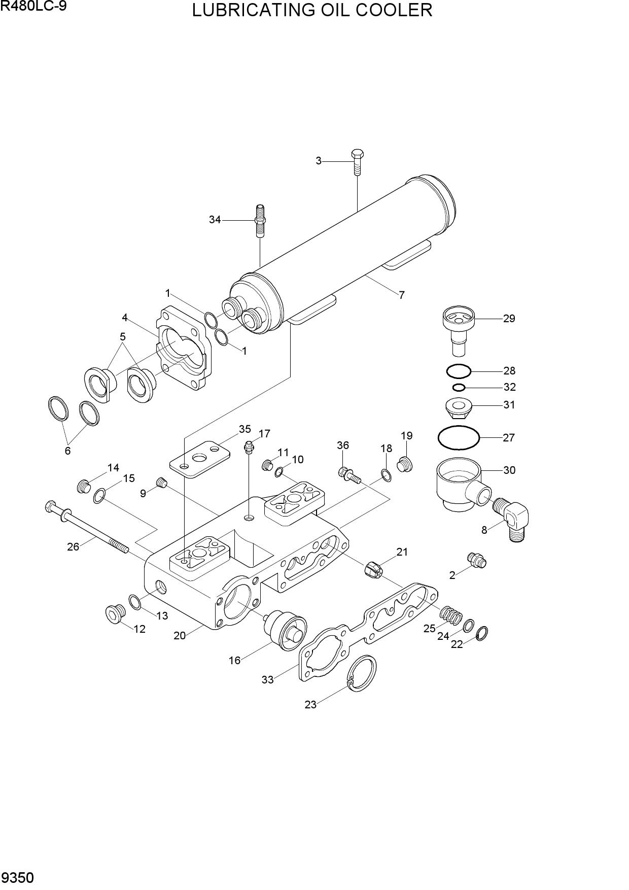 LUBRICATING OIL COOLER
