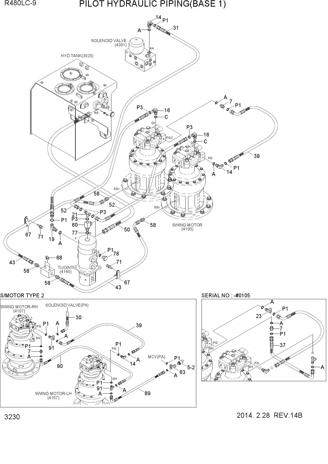 PILOT HYDRAULIC PIPING(BASE 1)