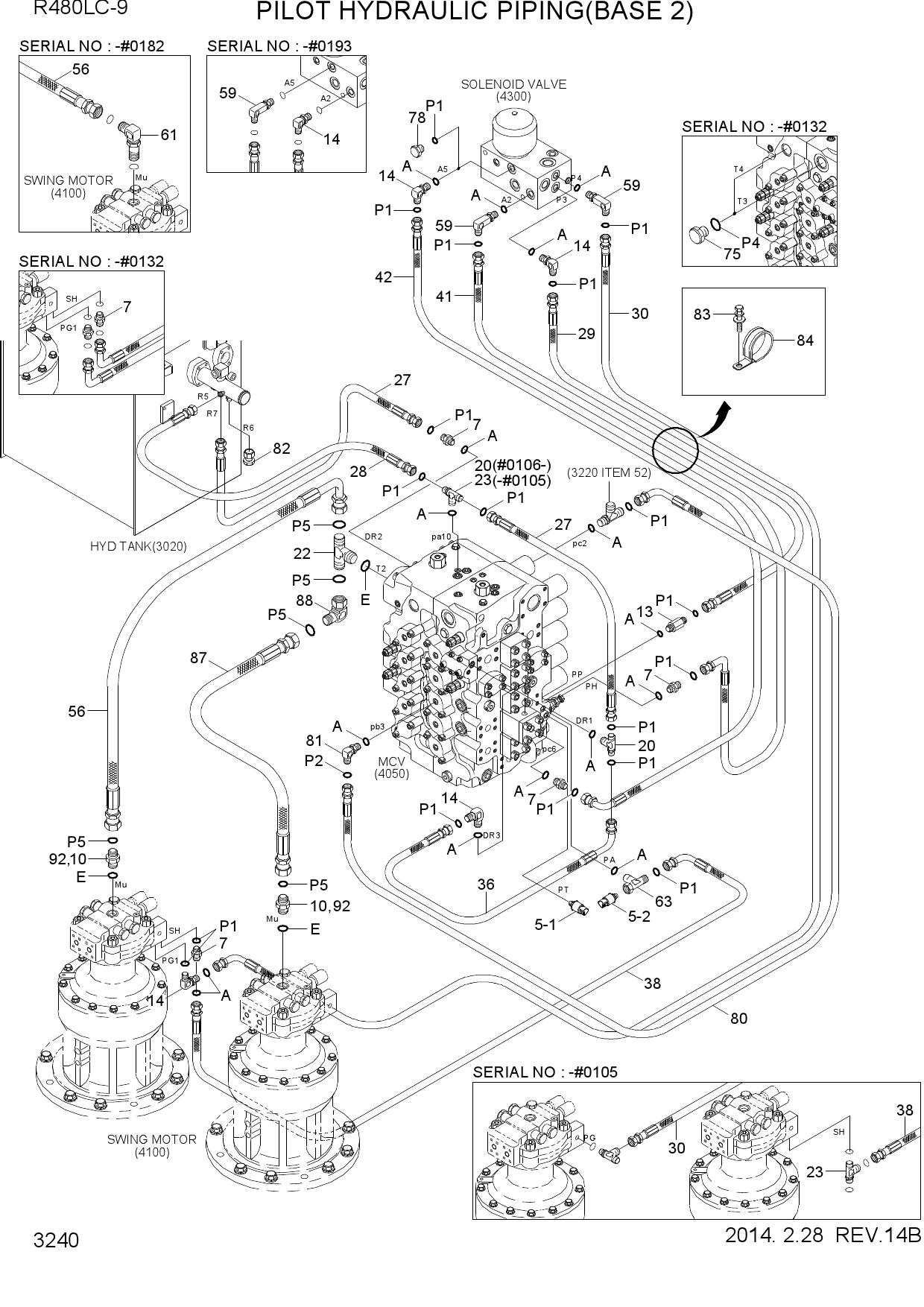 PILOT HYDRAULIC PIPING(BASE 2)