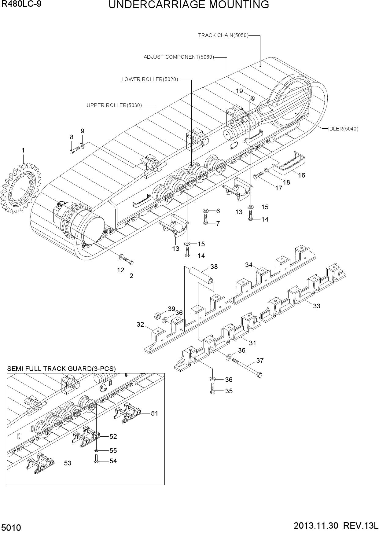 UNDERCARRIAGE MOUNTING
