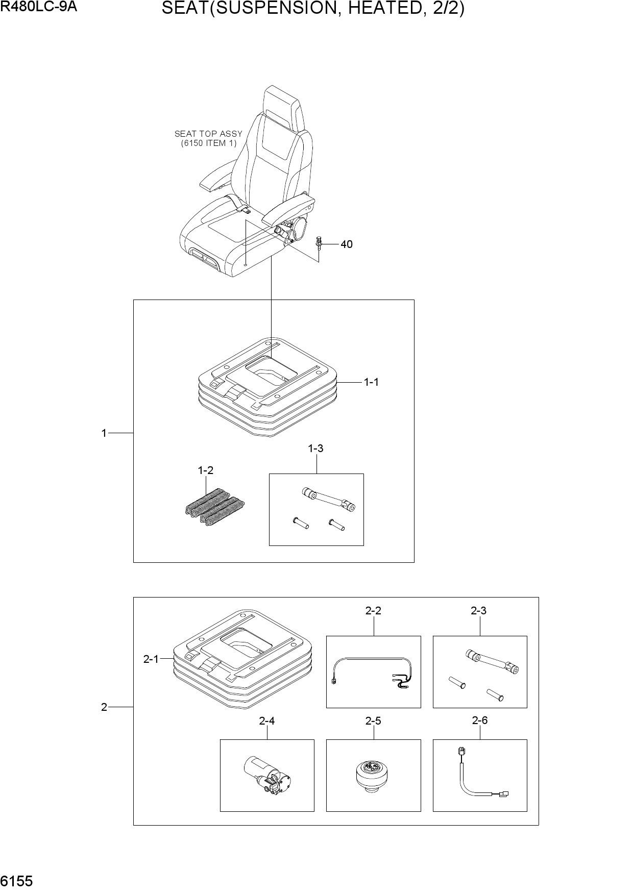 SEAT(SUSPENSION, HEATED, 2/2)