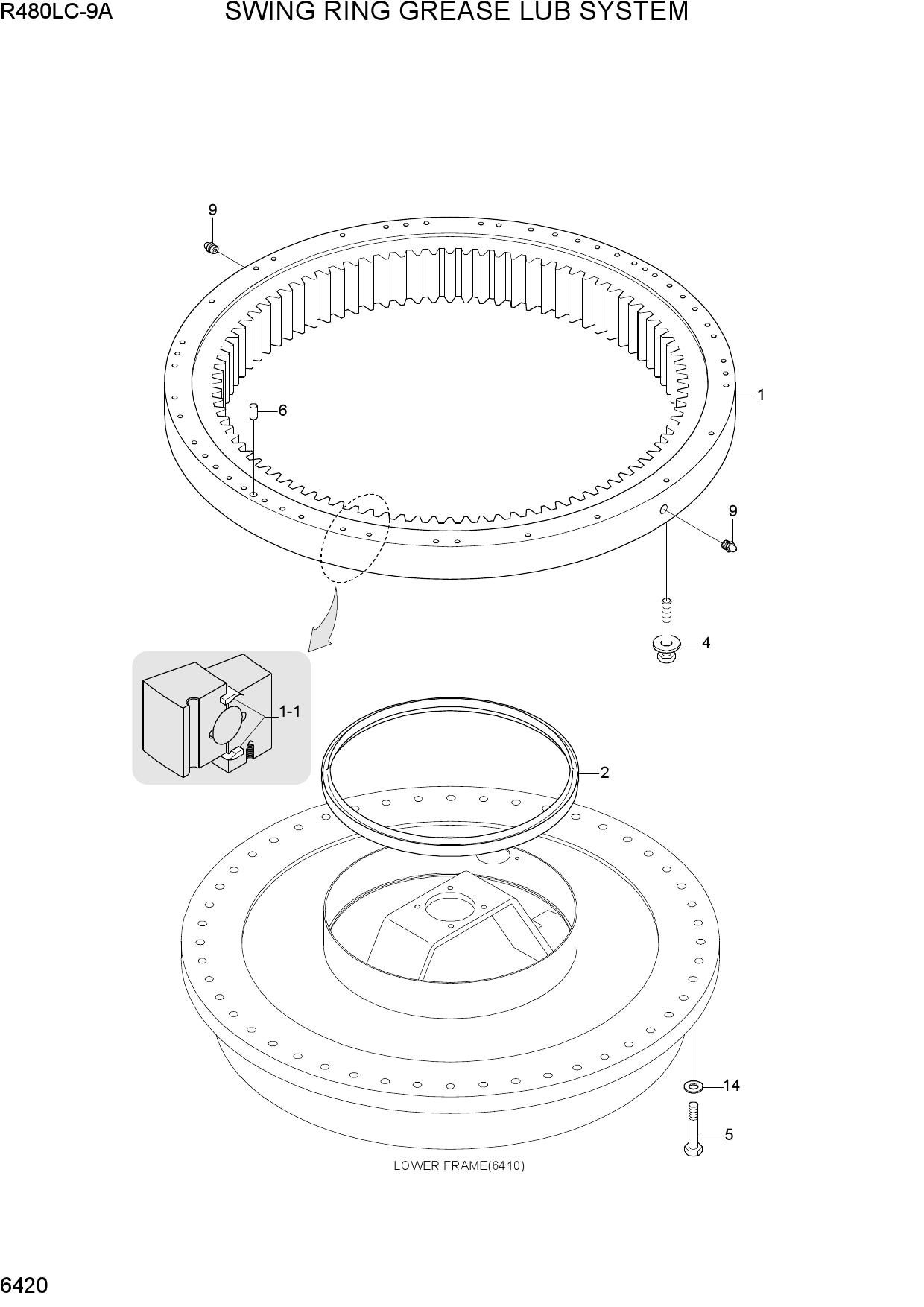 SWING RING GREASE LUB SYSTEM