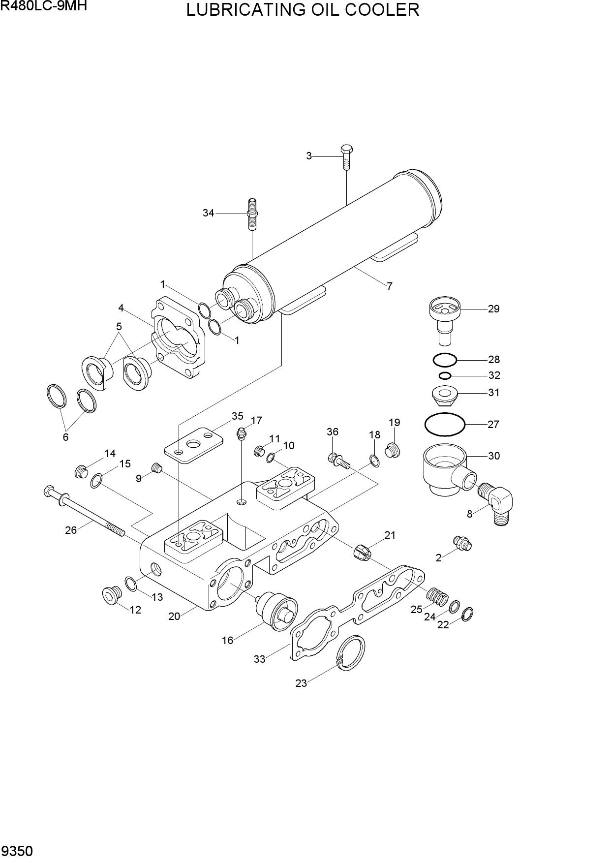 LUBRICATING OIL COOLER