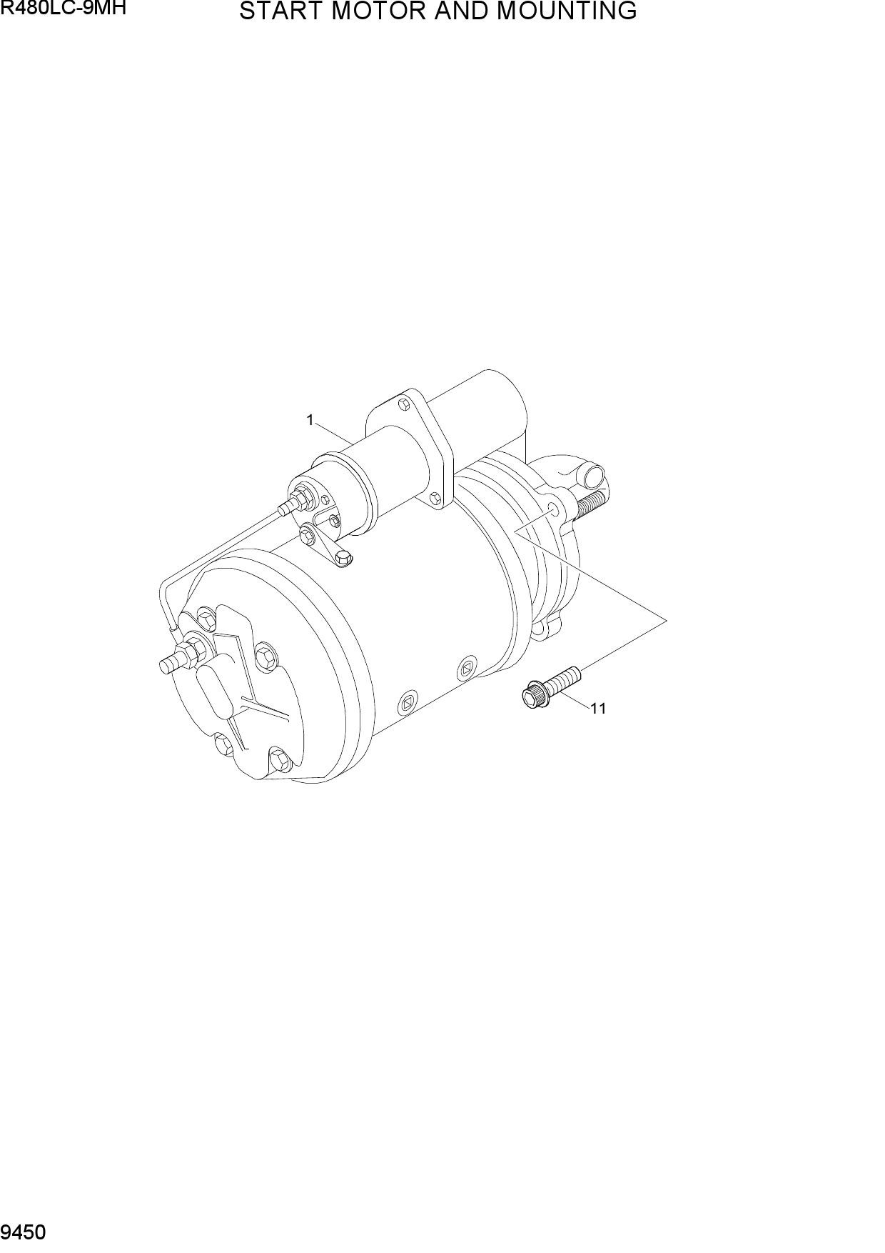 START MOTOR AND MOUNTING