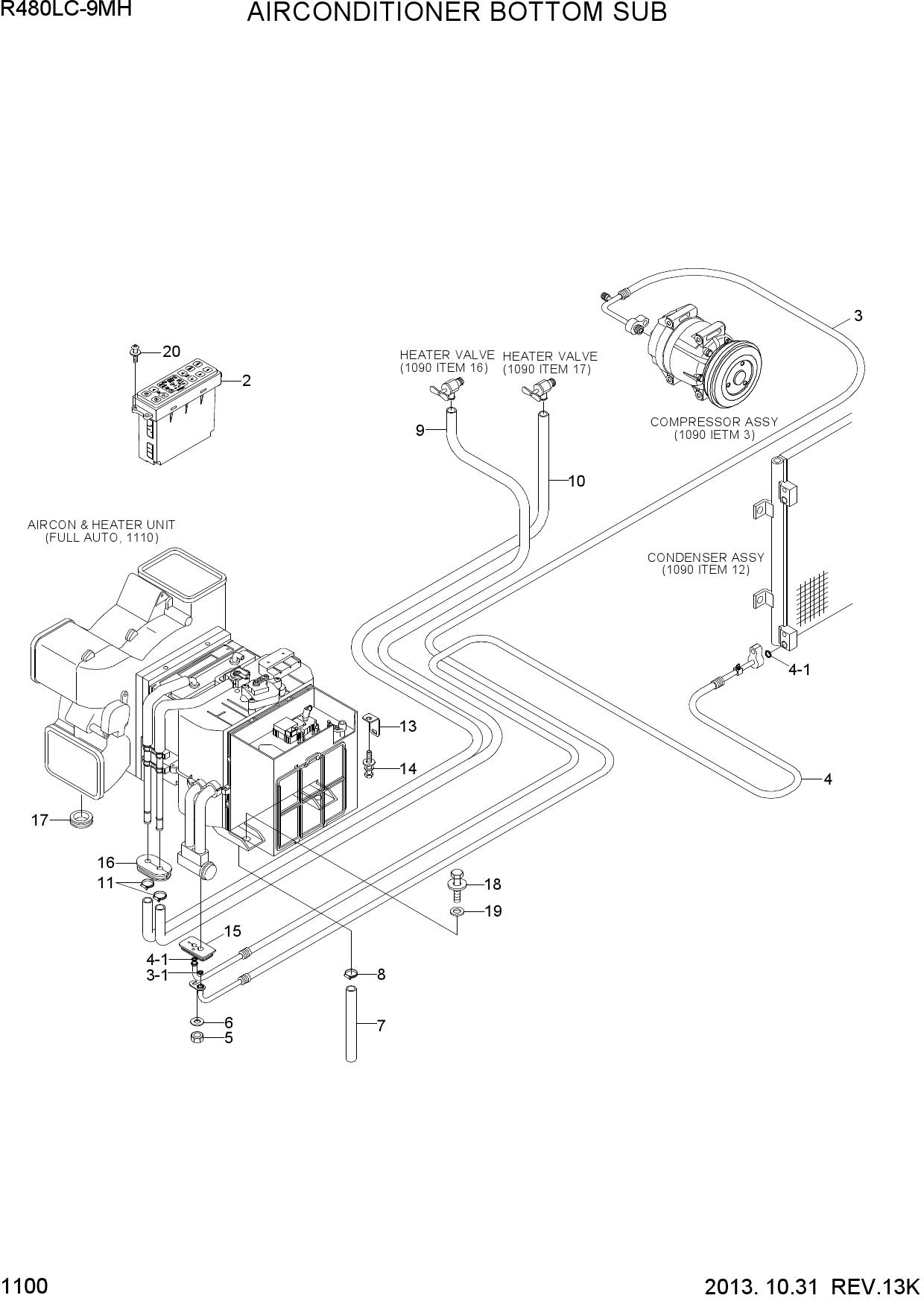 AIR CONDITIONER BOTTOM SUB