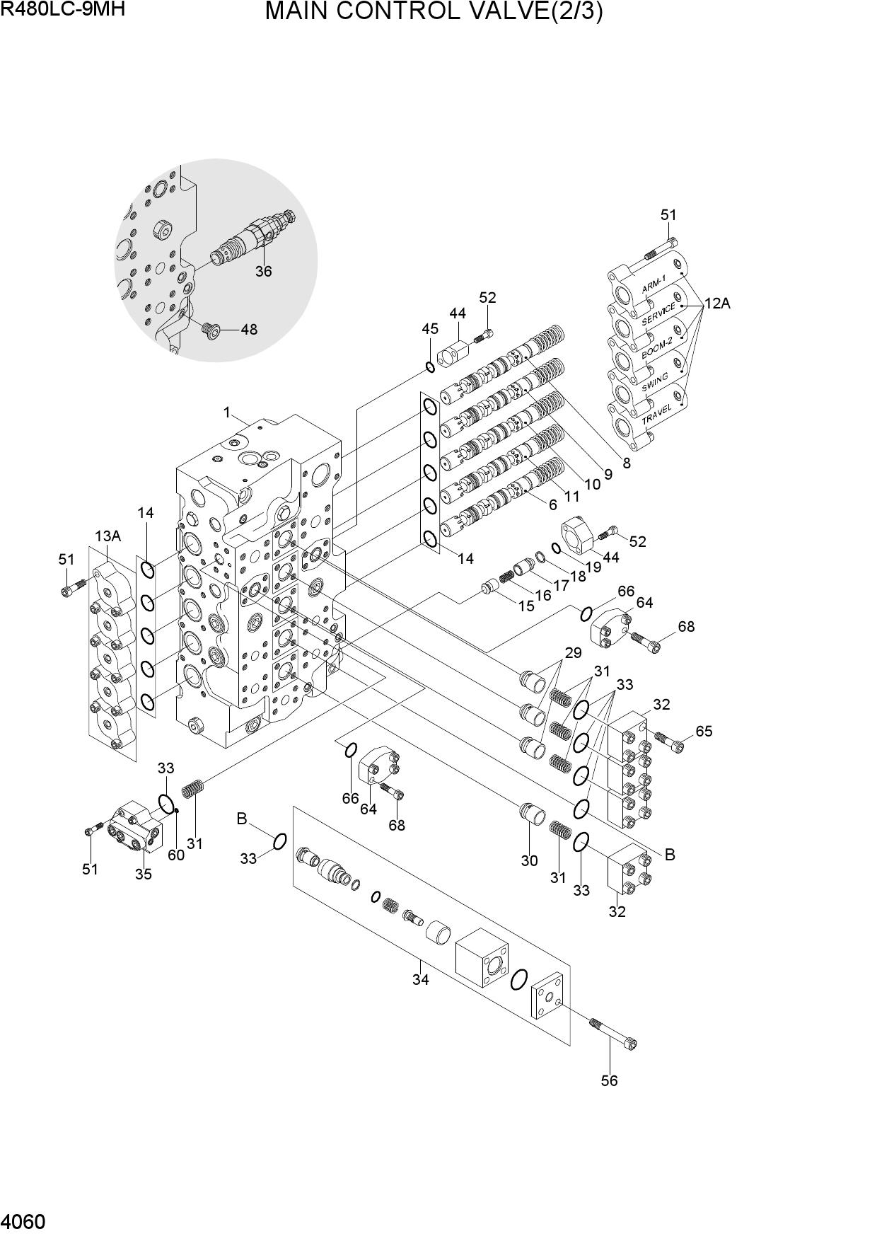 MAIN CONTROL VALVE(2/3)