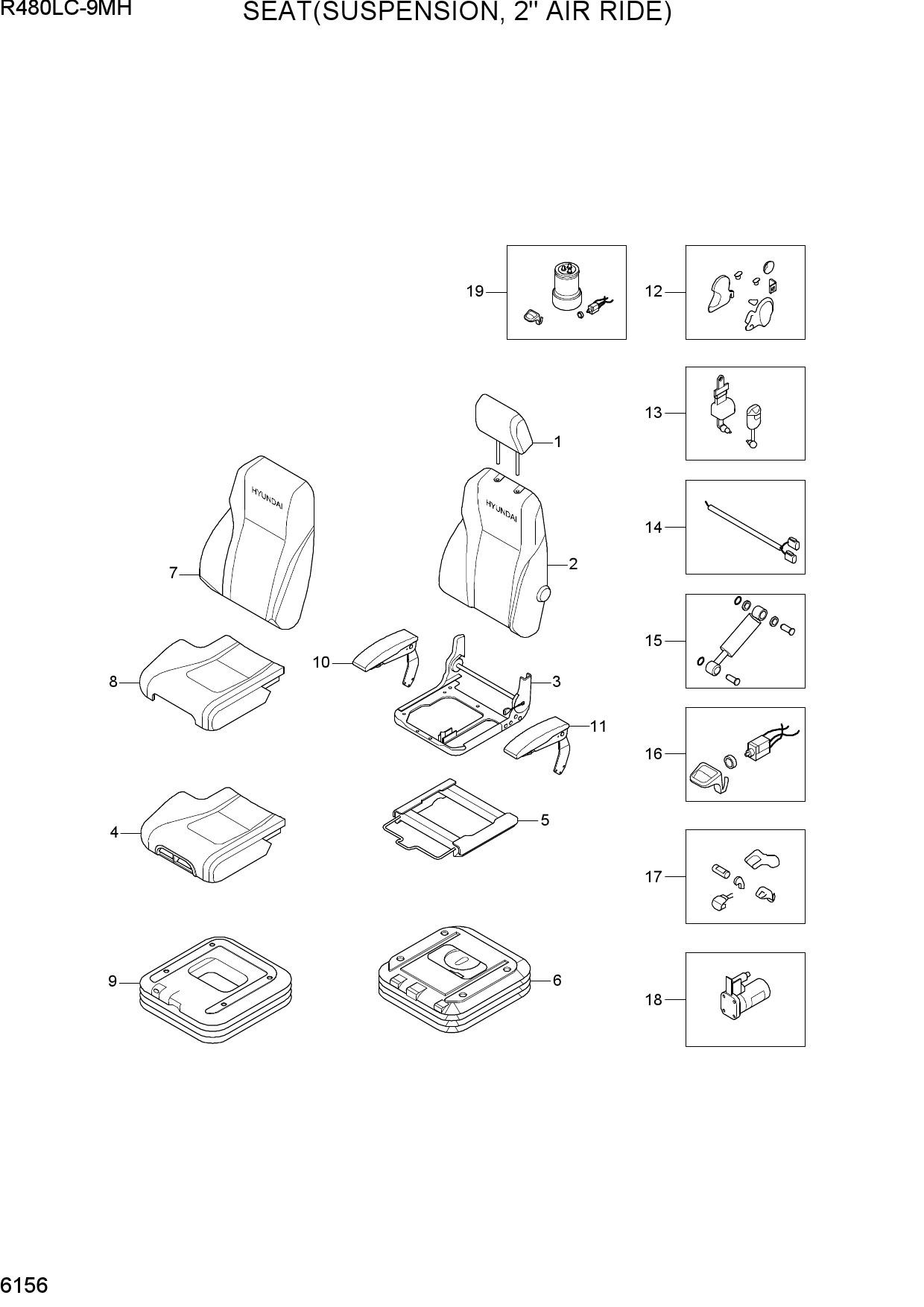 SEAT(SUSPENSION, 2" AIR RIDE)