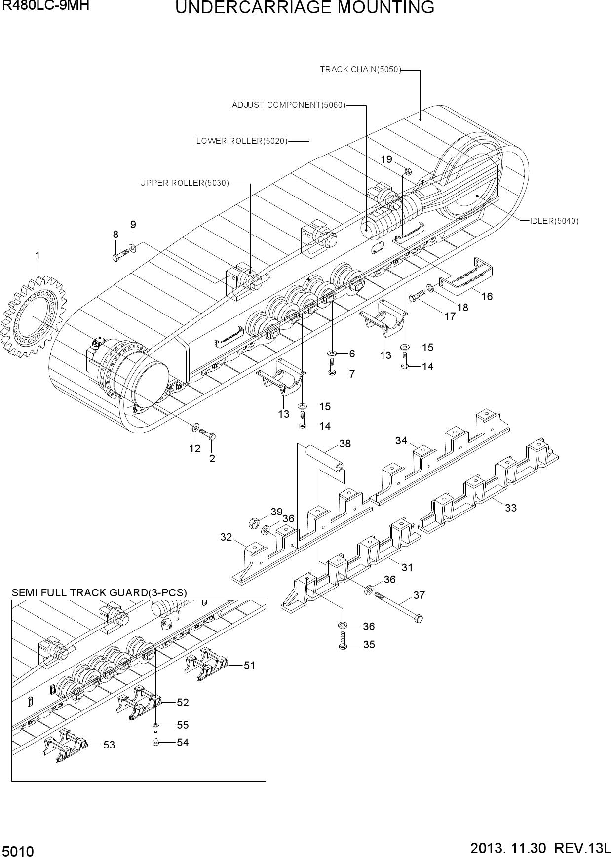UNDERCARRIAGE MOUNTING