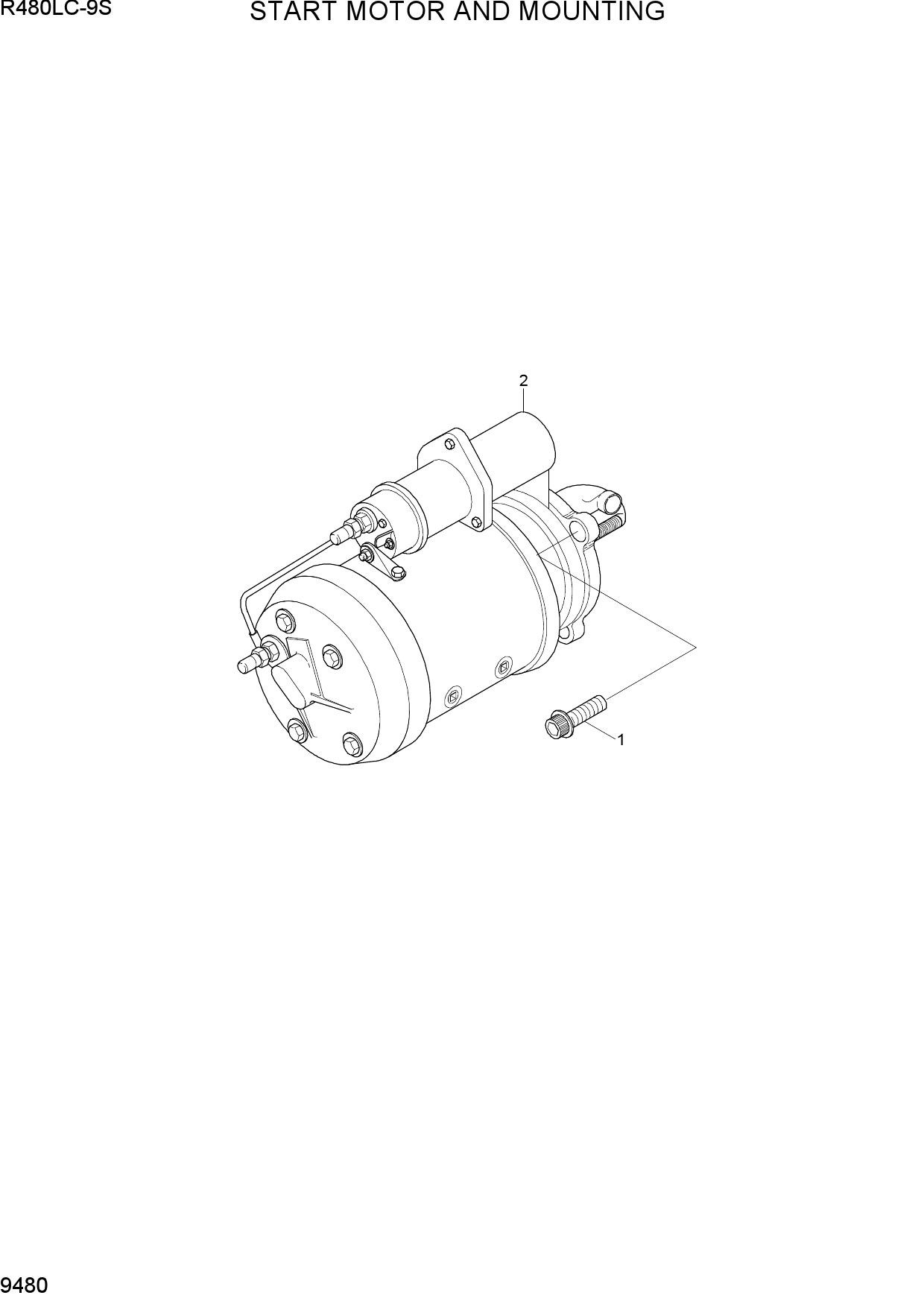 START MOTOR AND MOUNTING