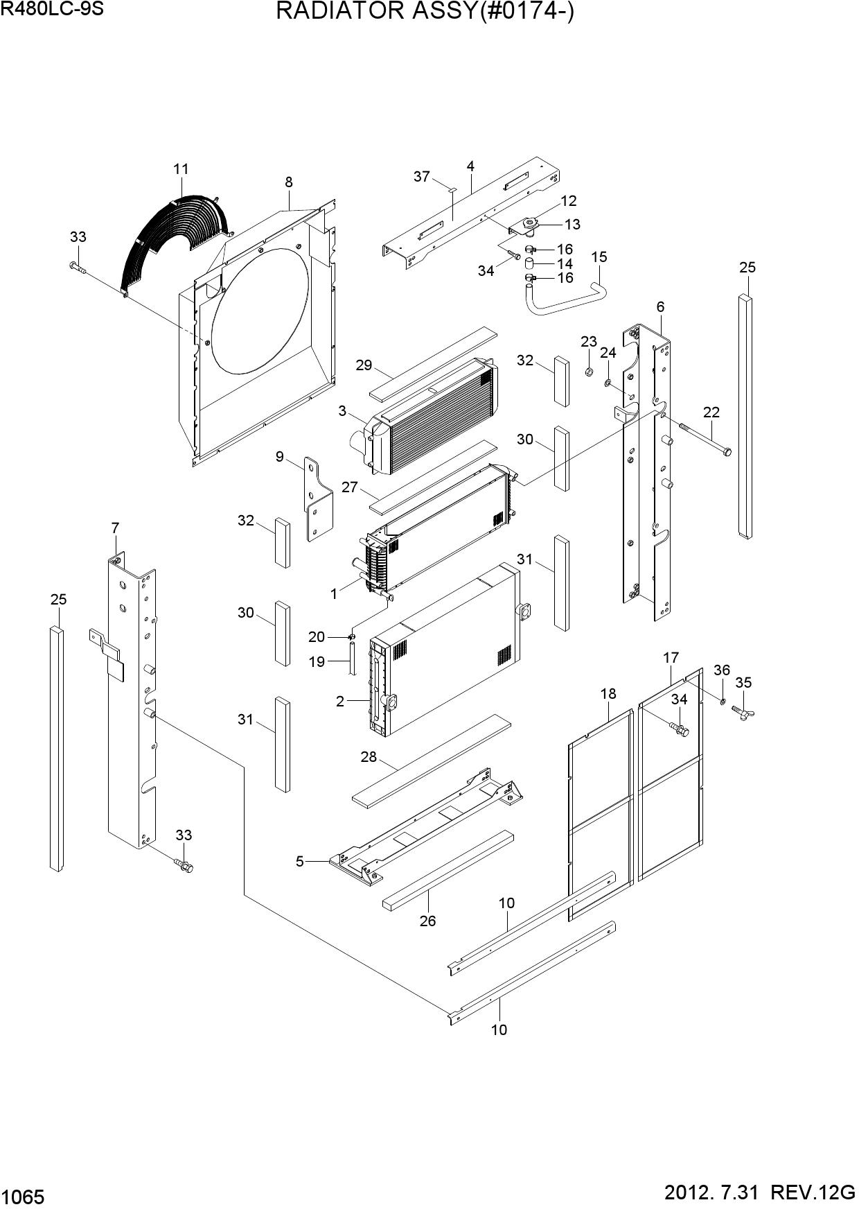 RADIATOR ASSY(#0174-)