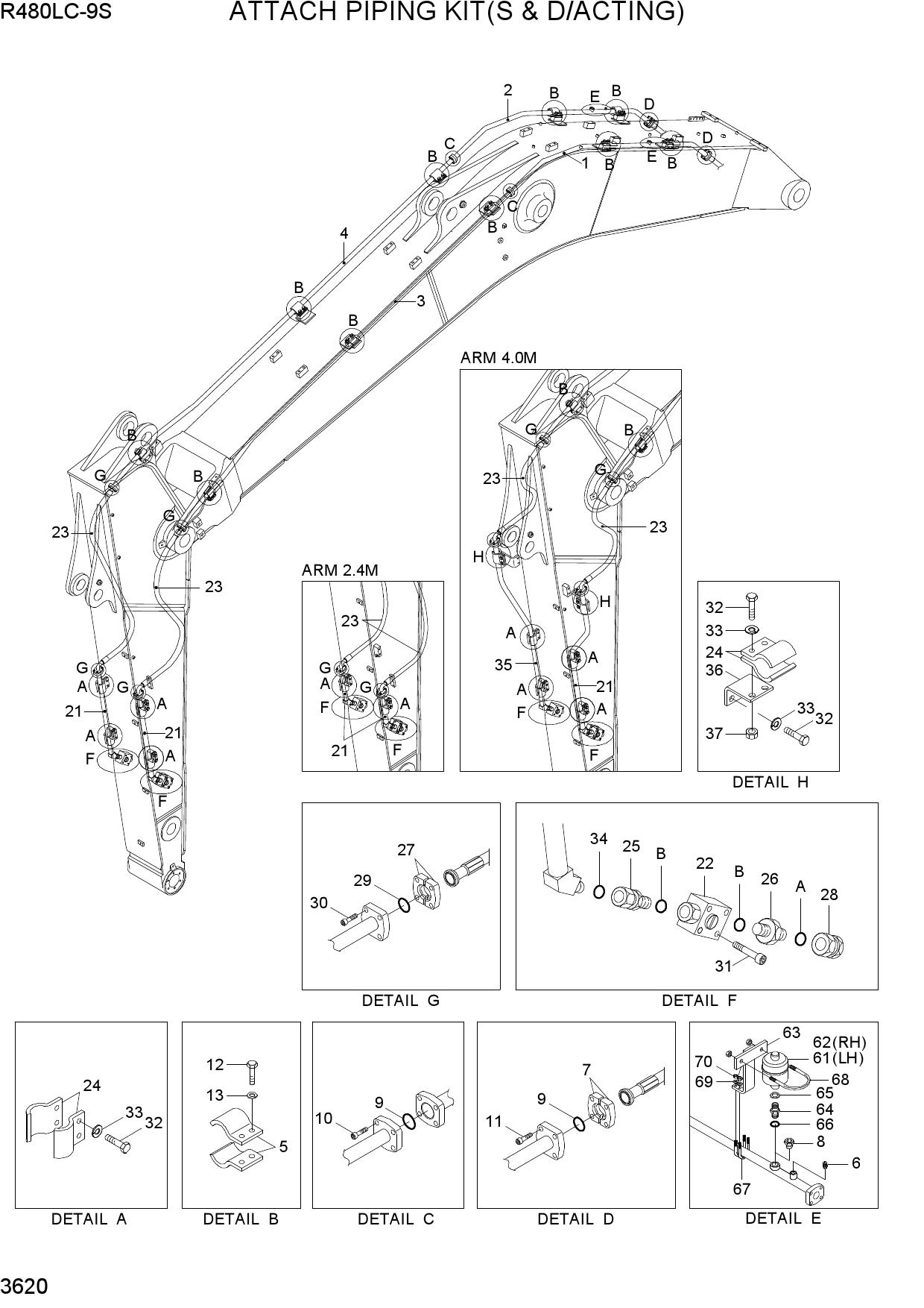 ATTACH PIPING KIT(S & D/ACTING)