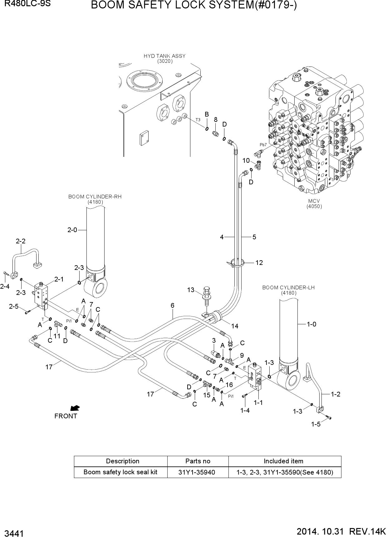 BOOM SAFETY LOCK SYSTEM(#0179-)