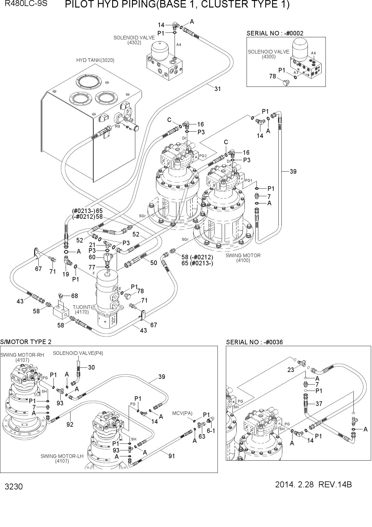 PILOT HYD PIPING(BASE 1, CLUSTER TYPE 1)