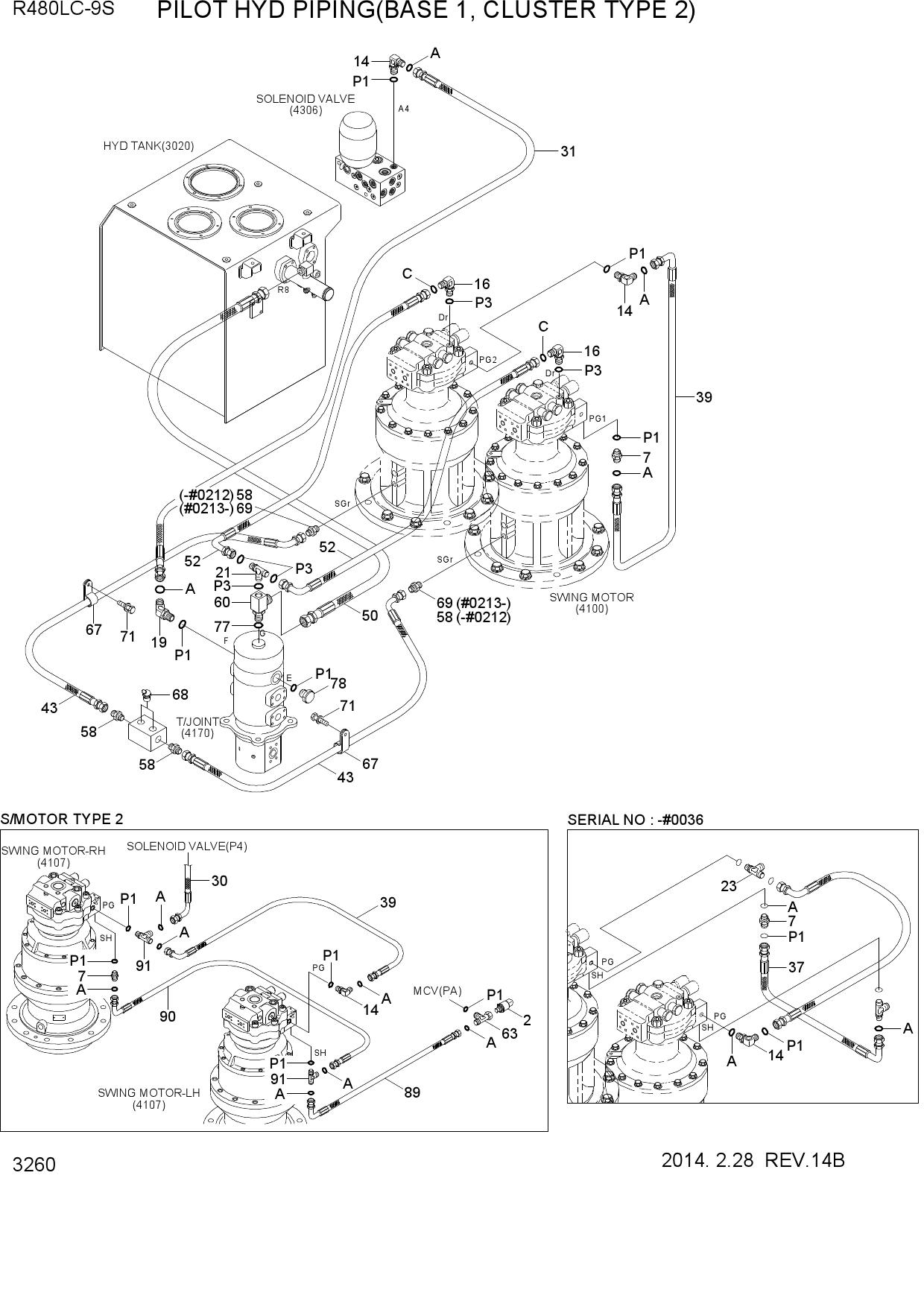 PILOT HYD PIPING(BASE 1, CLUSTER TYPE 2)