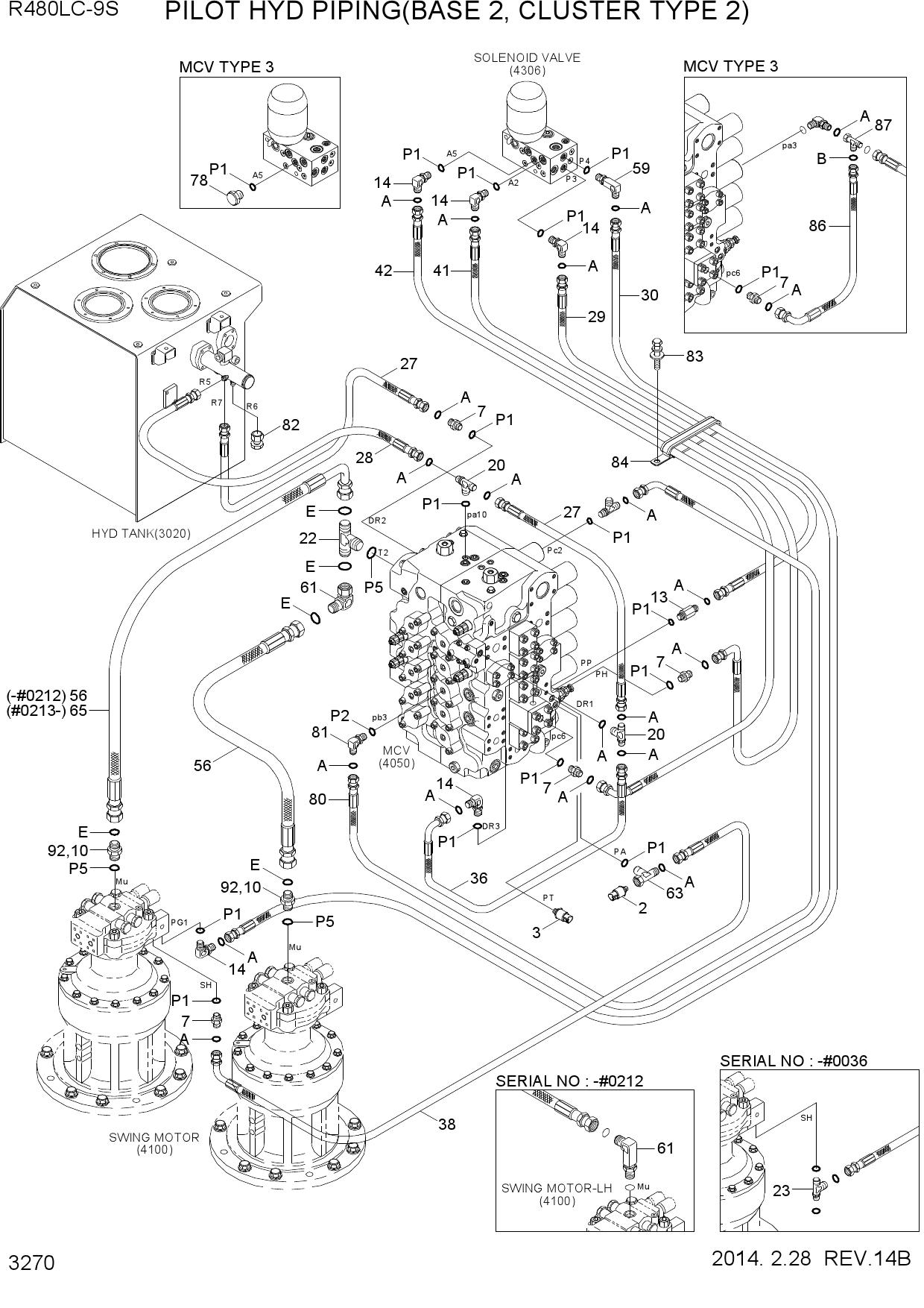 PILOT HYD PIPING(BASE 2, CLUSTER TYPE 2)