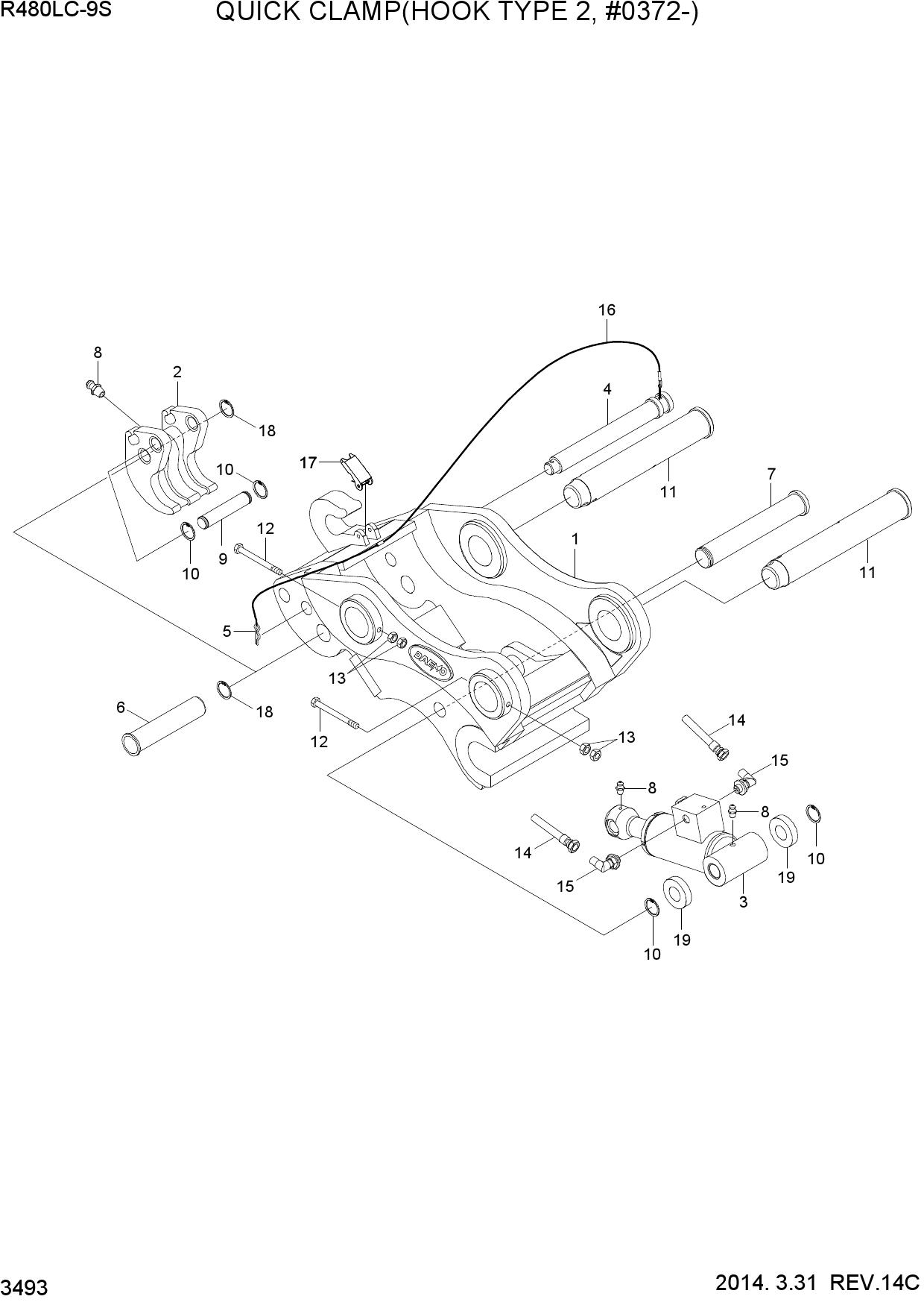 QUICK CLAMP(HOOK TYPE 2, #0372-)