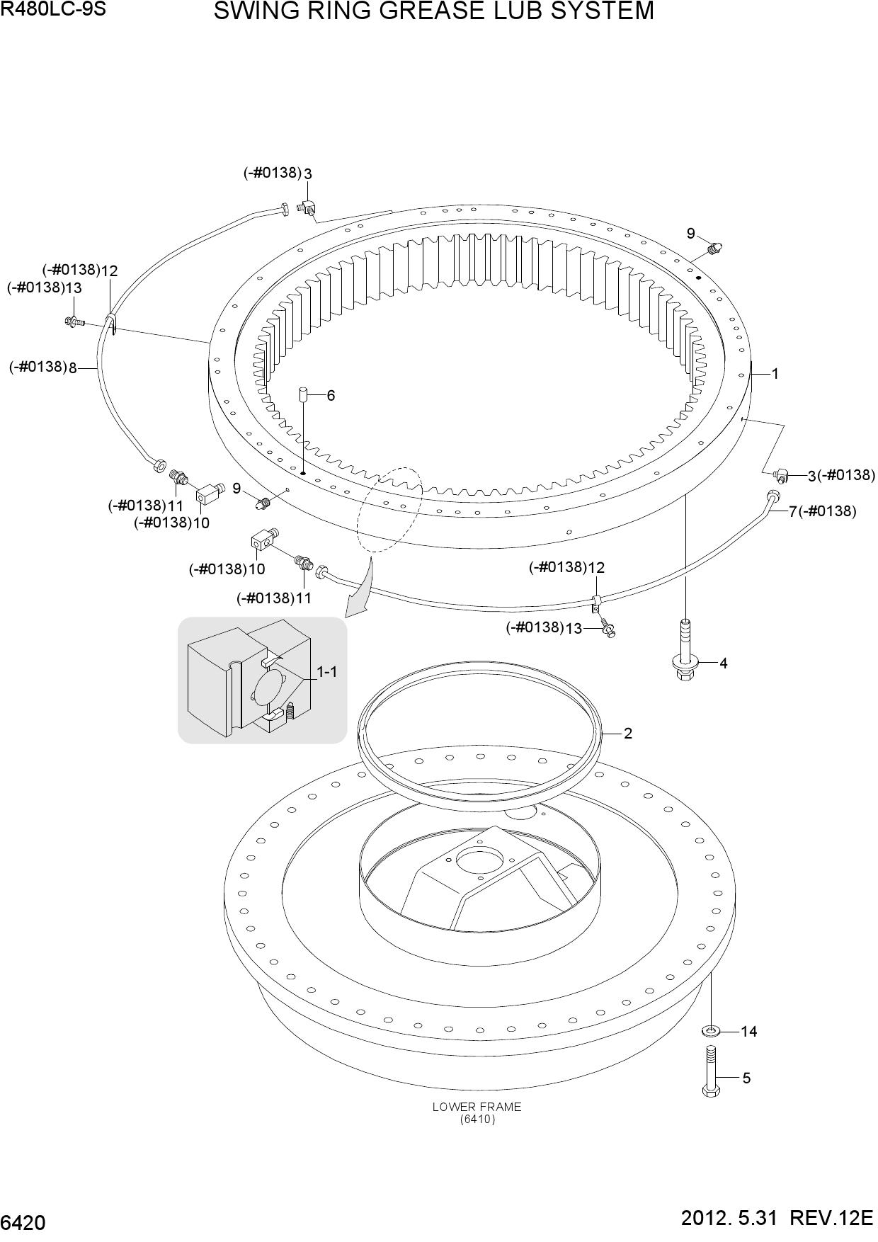 SWING RING GREASE LUB SYSTEM