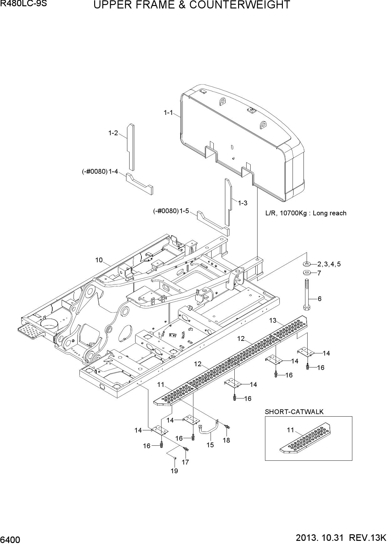 UPPER FRAME & COUNTERWEIGHT