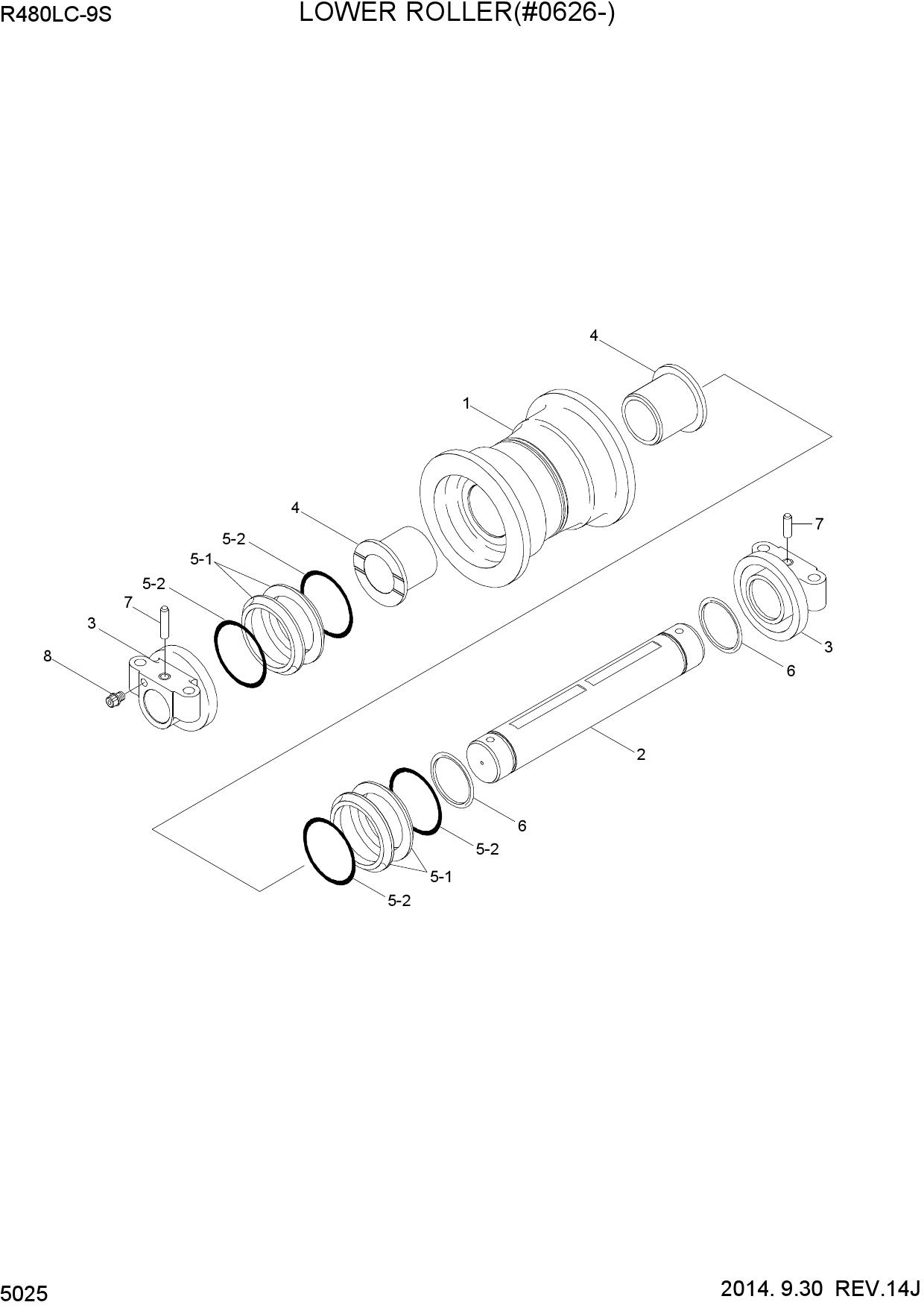 LOWER ROLLER(#0626-)