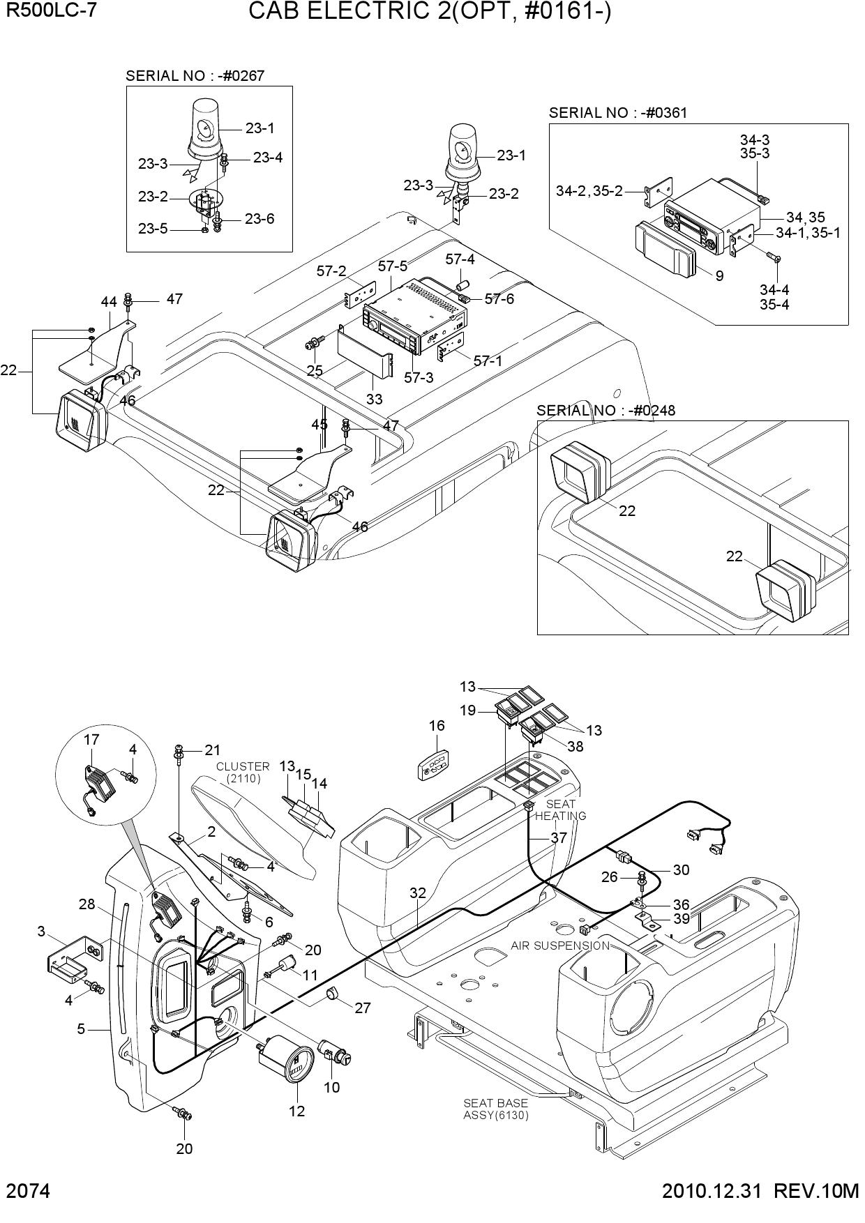 CAB ELECTRIC 2(OPT, #0161-)