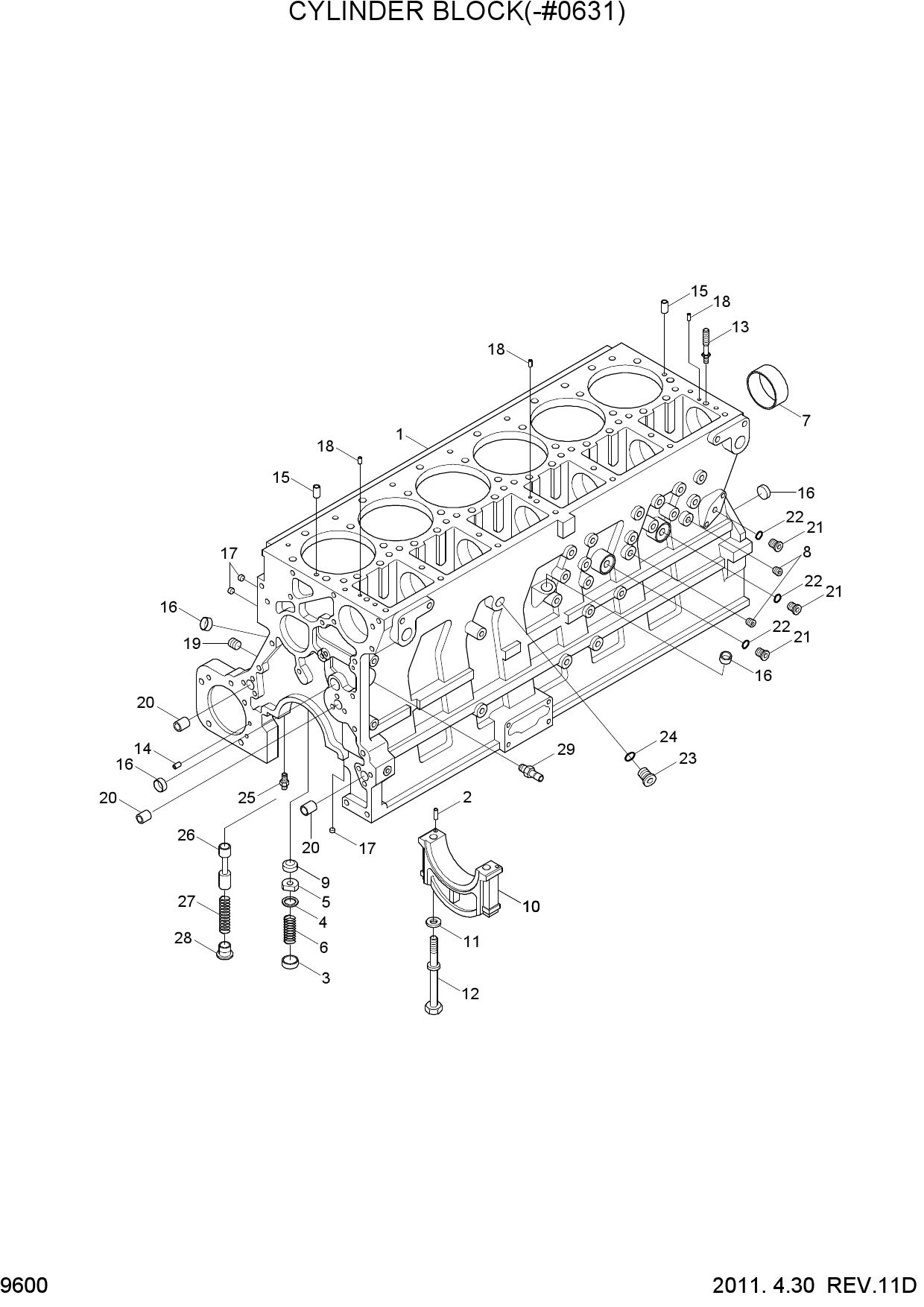 CYLINDER BLOCK(-#0631)