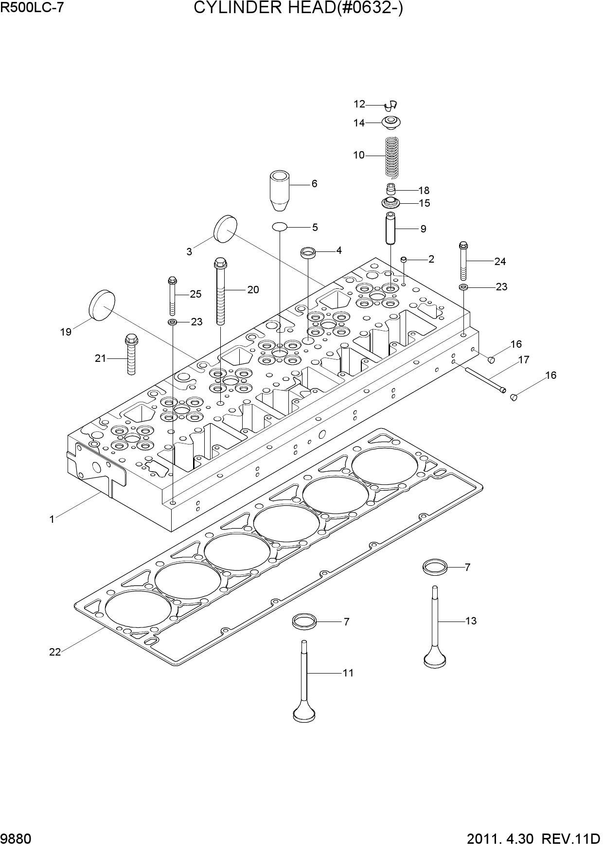 CYLINDER HEAD(#0632-)