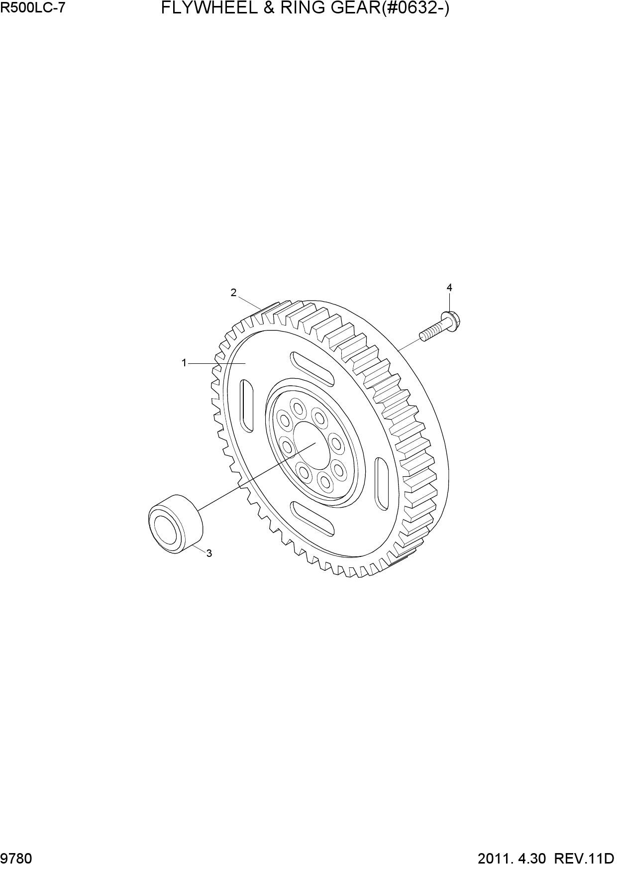 FLYWHEEL & RING GEAR(#0632-)