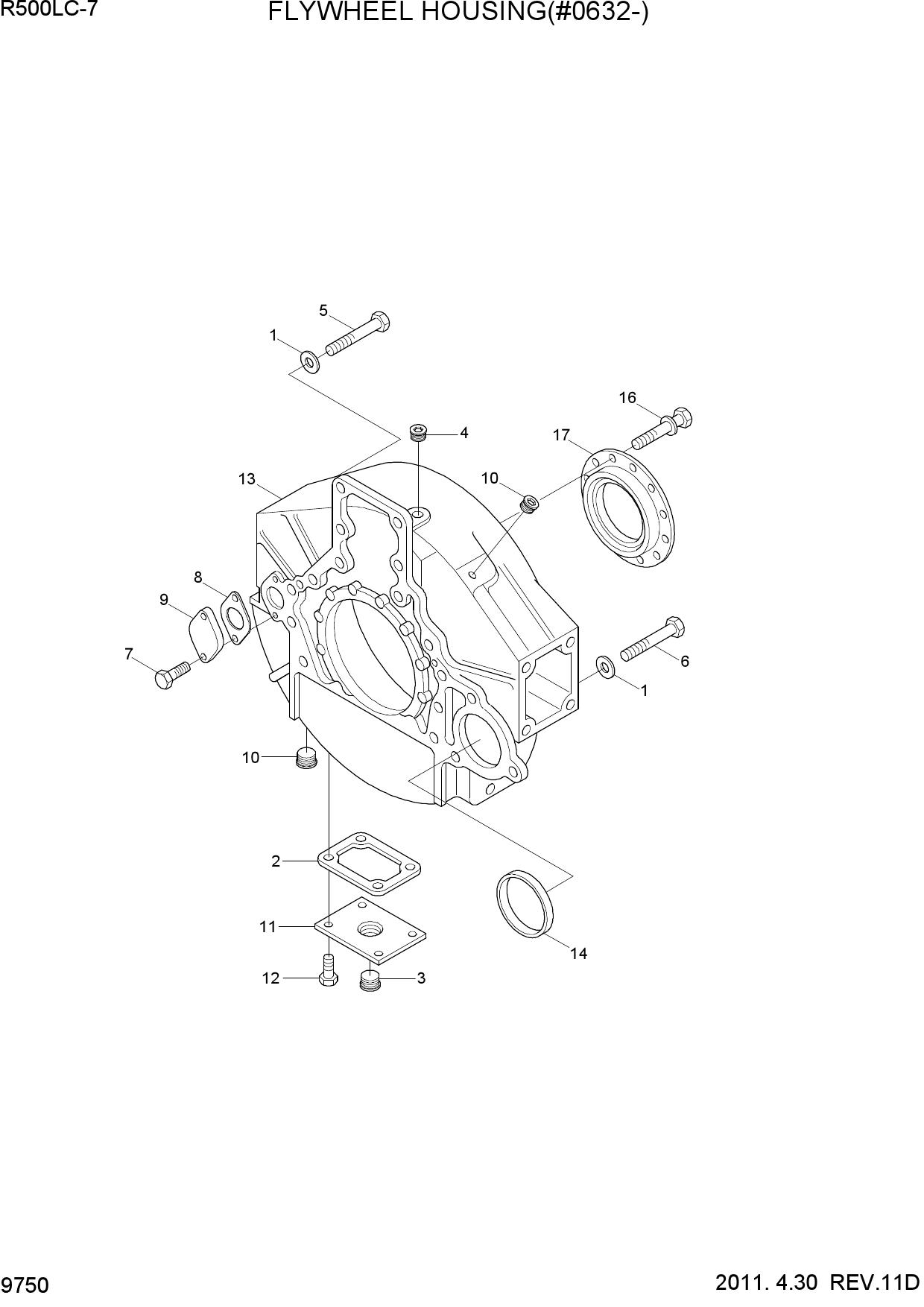 FLYWHEEL HOUSING(#0632-)